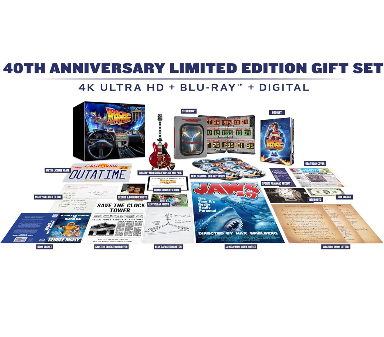 Back to the Future - 40th Anniversary 4K Trilogy Steelbook Giftset
