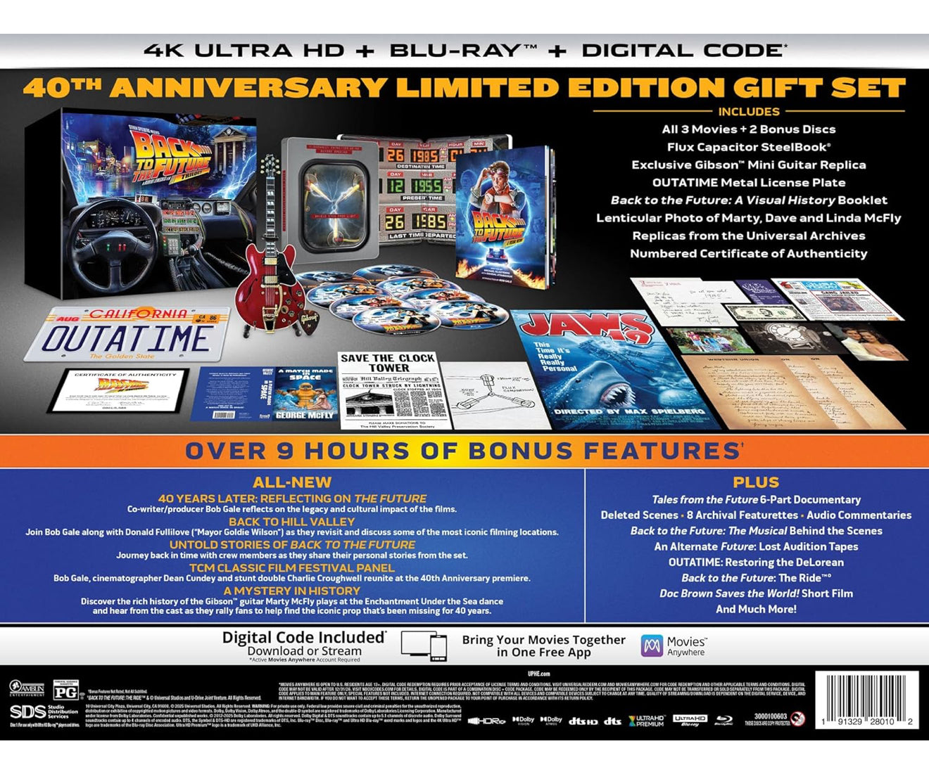 Back to the Future - 40th Anniversary 4K Trilogy Steelbook Giftset