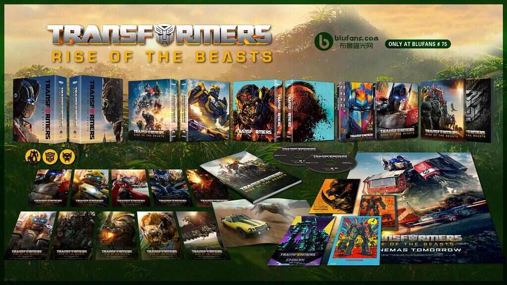 Blufans Transformers Rise Of The Beasts Limited Edition Steelbook Boxset 4K