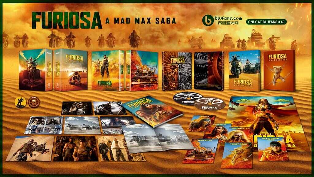 Blufans - Furiosa: A Mad Max Saga Boxset 4K Steelbook