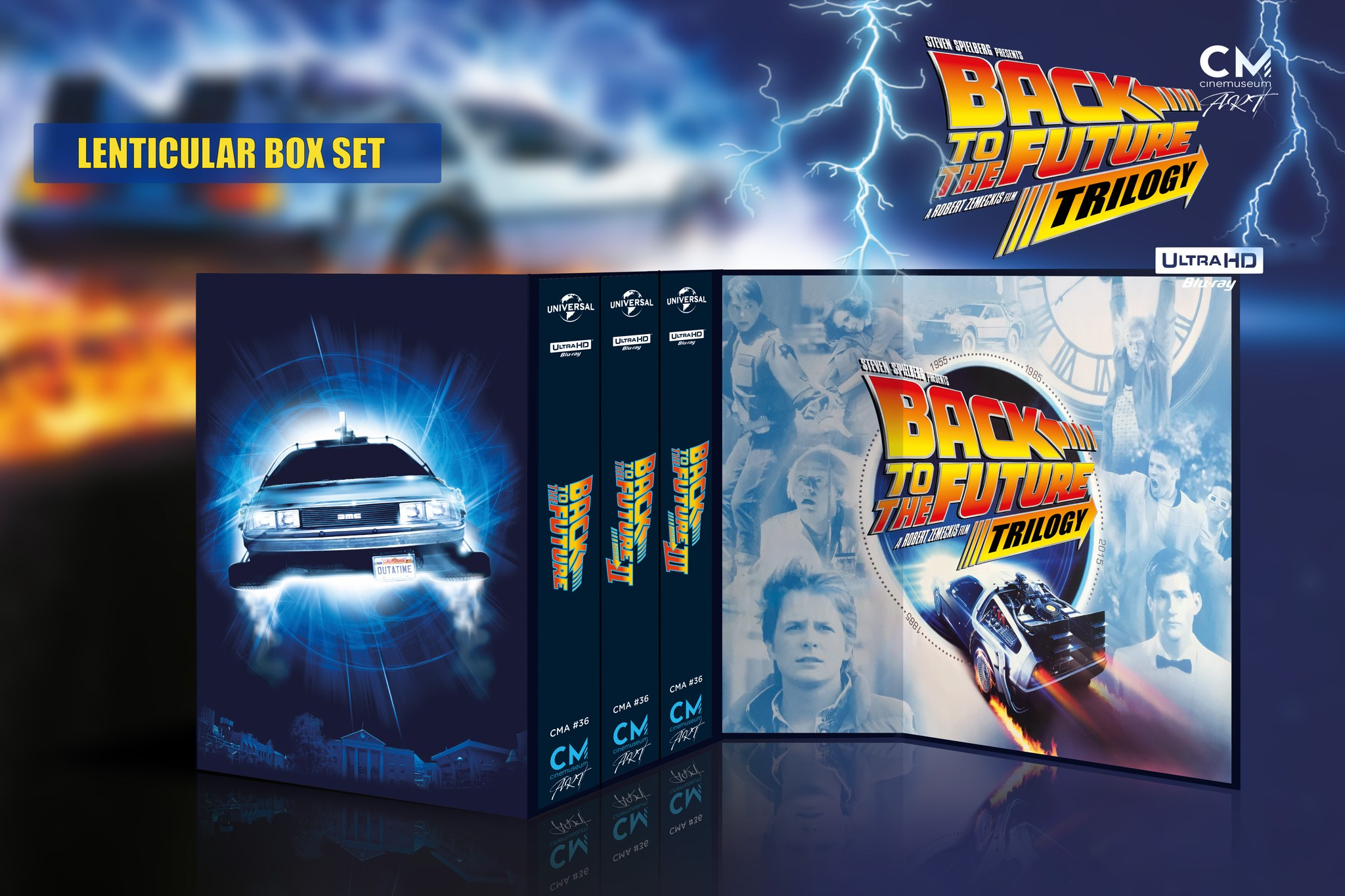 CINEMUSEUM Back To The Future Trilogy Lenticular Boxset