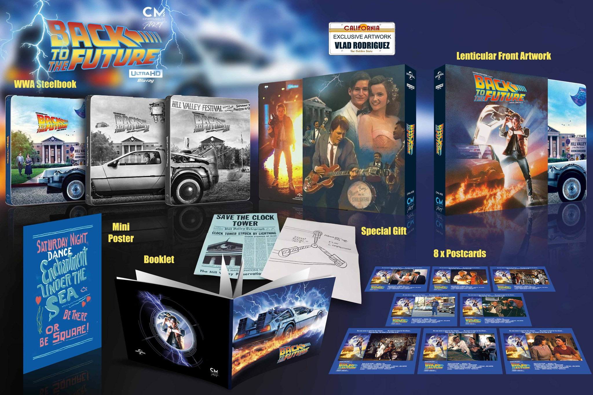 CINEMUSEUM Back To The Future Trilogy Lenticular Boxset