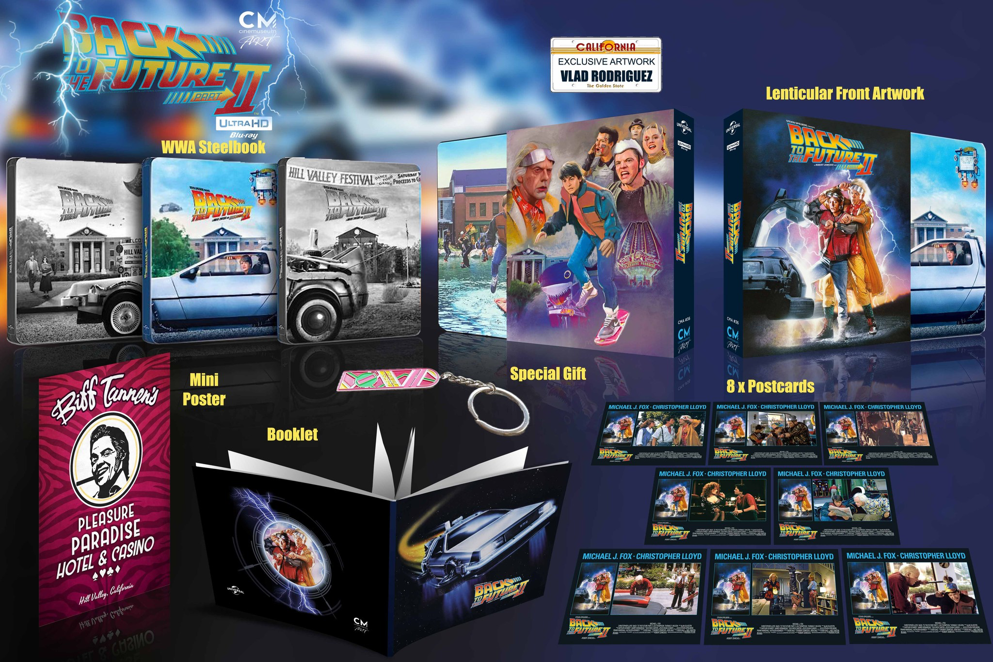 CINEMUSEUM Back To The Future Trilogy Lenticular Boxset