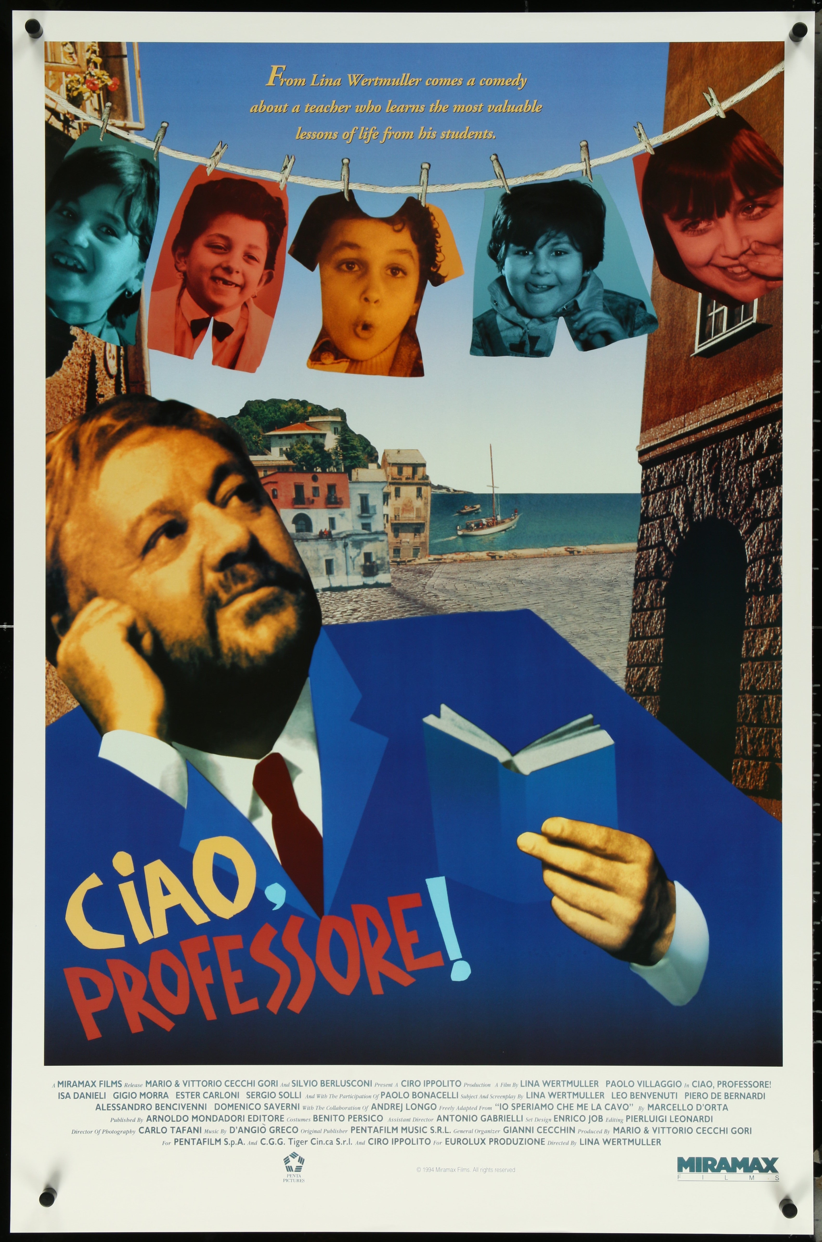 Ciao, Professore! (1994) Original US One Sheet Movie Poster