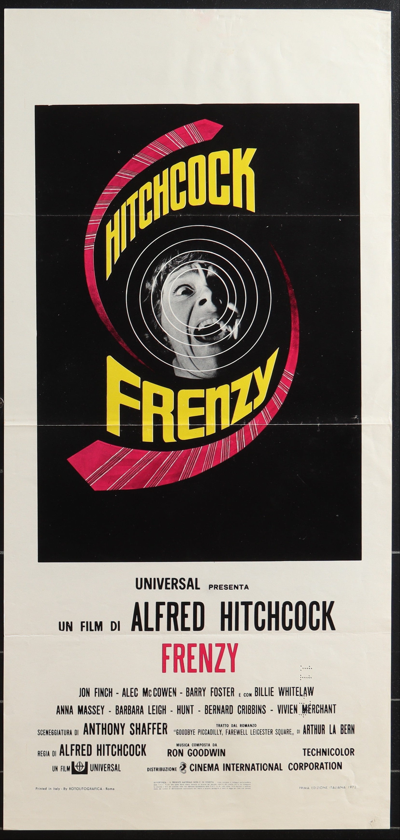 Frenzy (1972) Original Italian Locandina Movie Poster