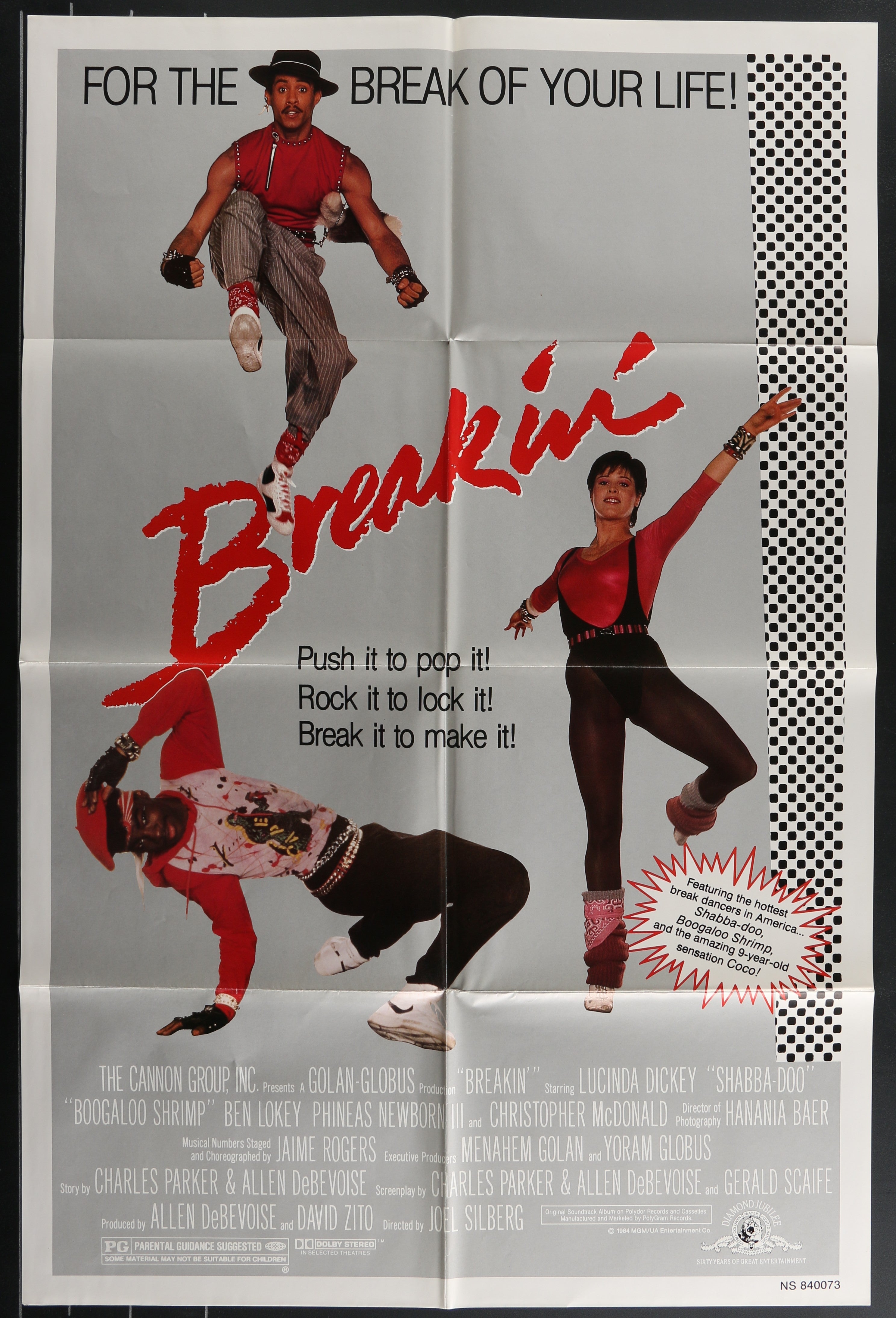 Breakin 1984 Original US One Sheet Movie Poster Steelbook Life Breakin 1984 Original US One Sheet Movie Poster Steelbook Life