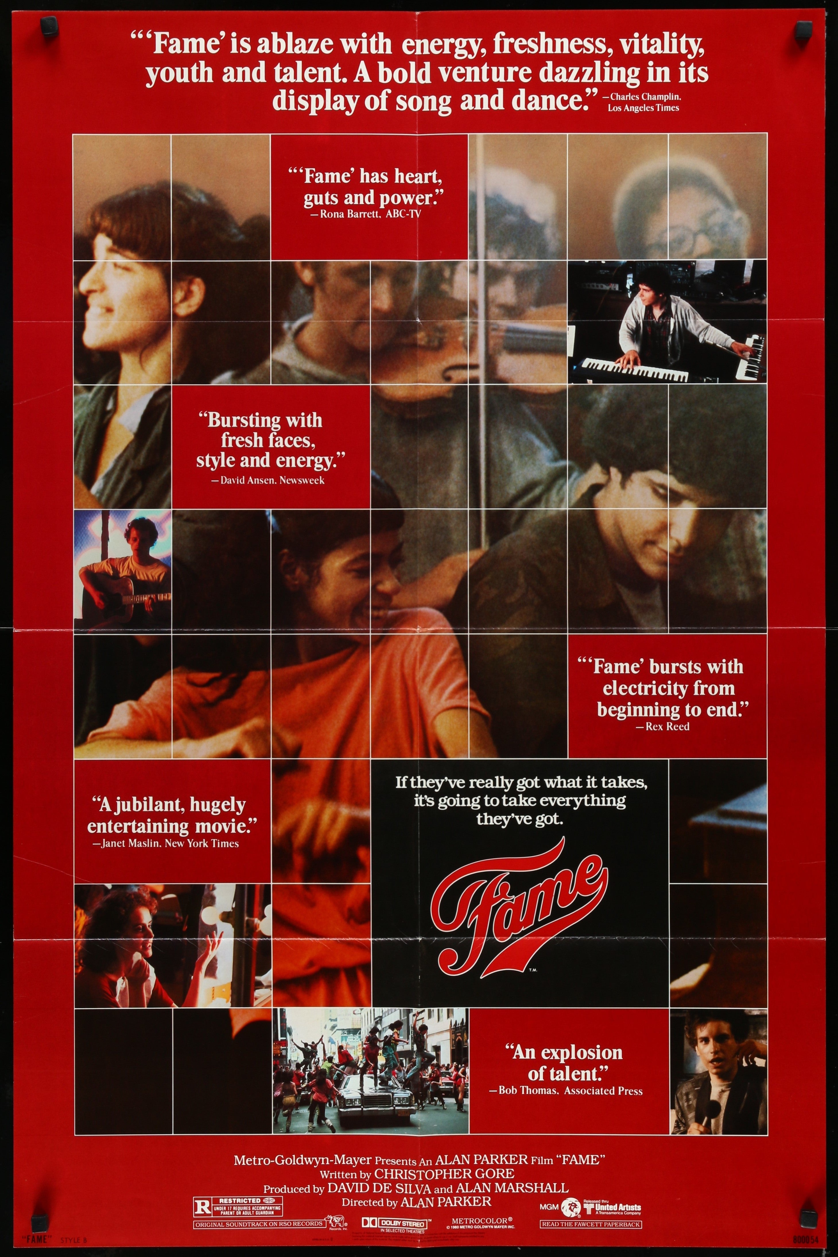 Fame (1980) Original US One Sheet Movie Poster