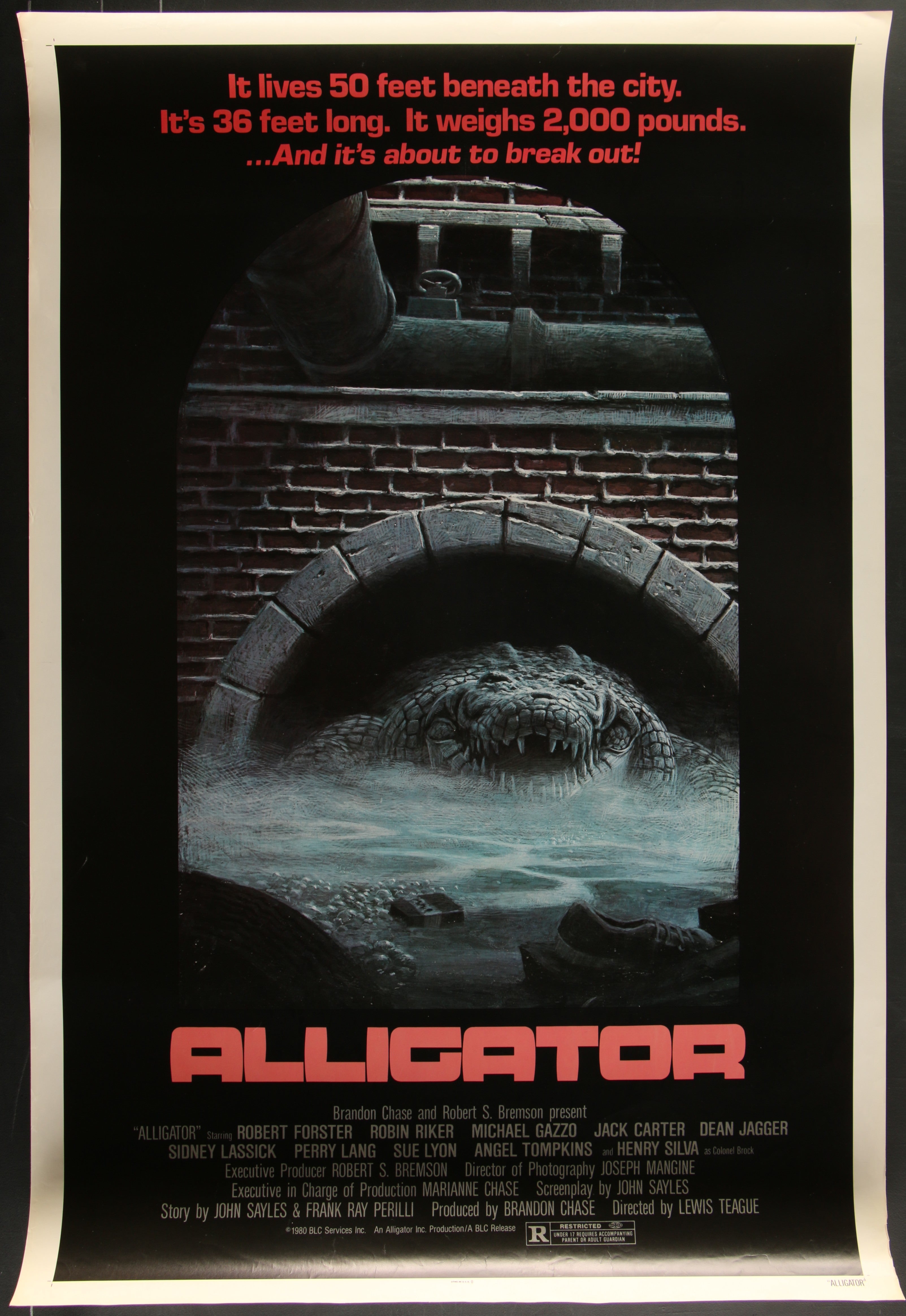 Alligator (1980) Original US One Sheet Movie Poster