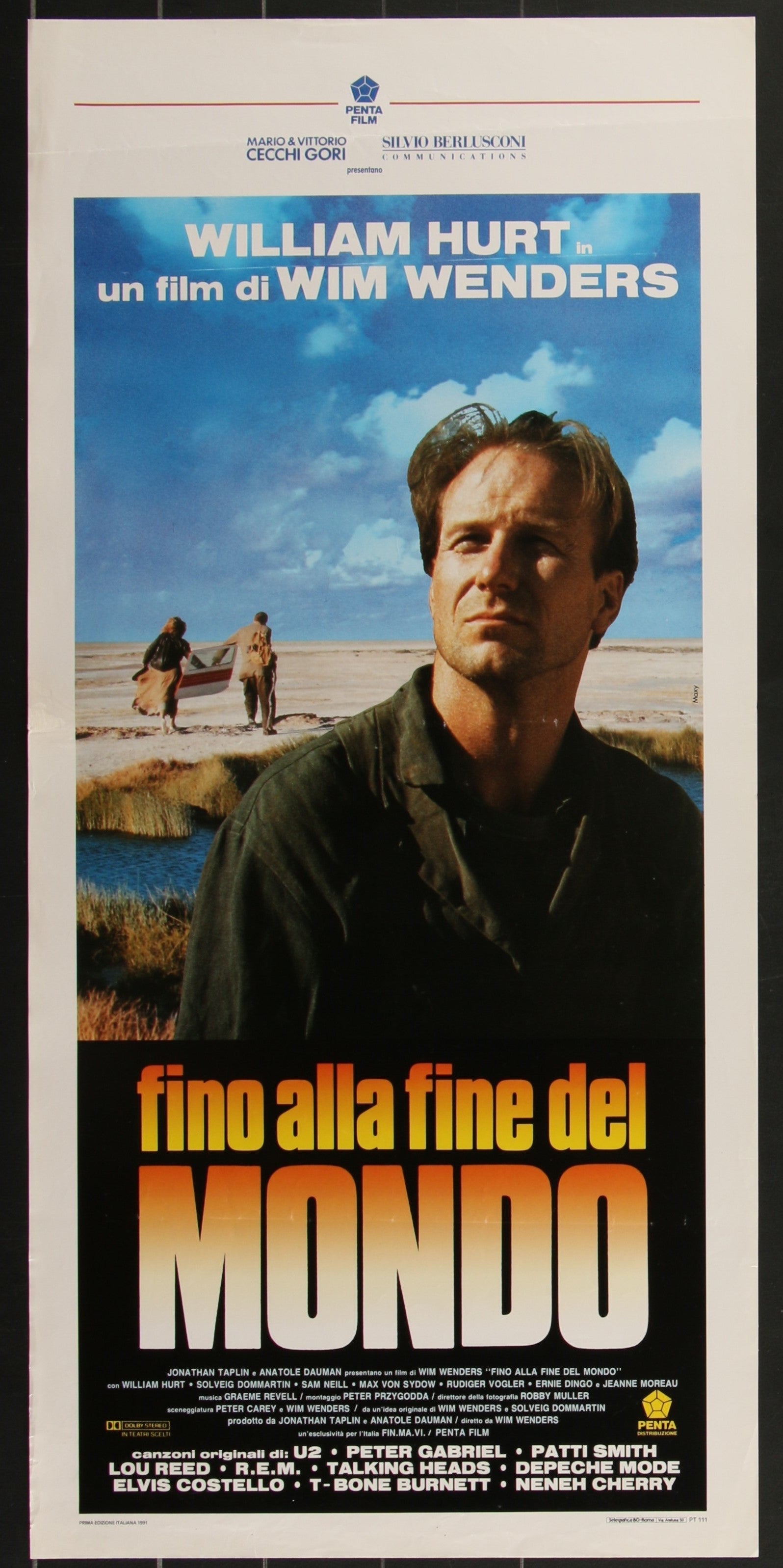 Until The end Of The World (1991) Original Italian Locandina Movie Poster
