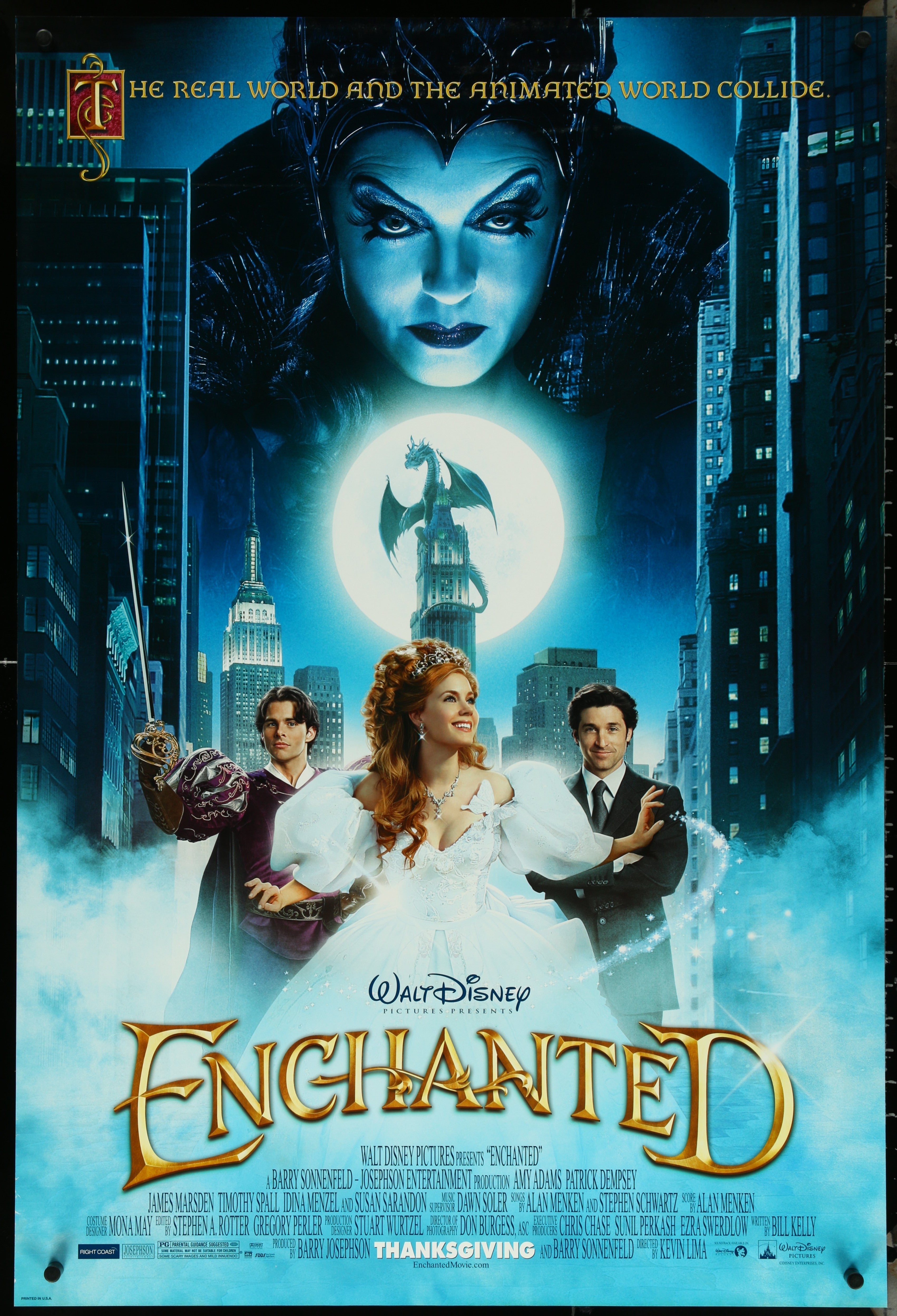 Enchanted (2007) Original US One Sheet Movie Poster
