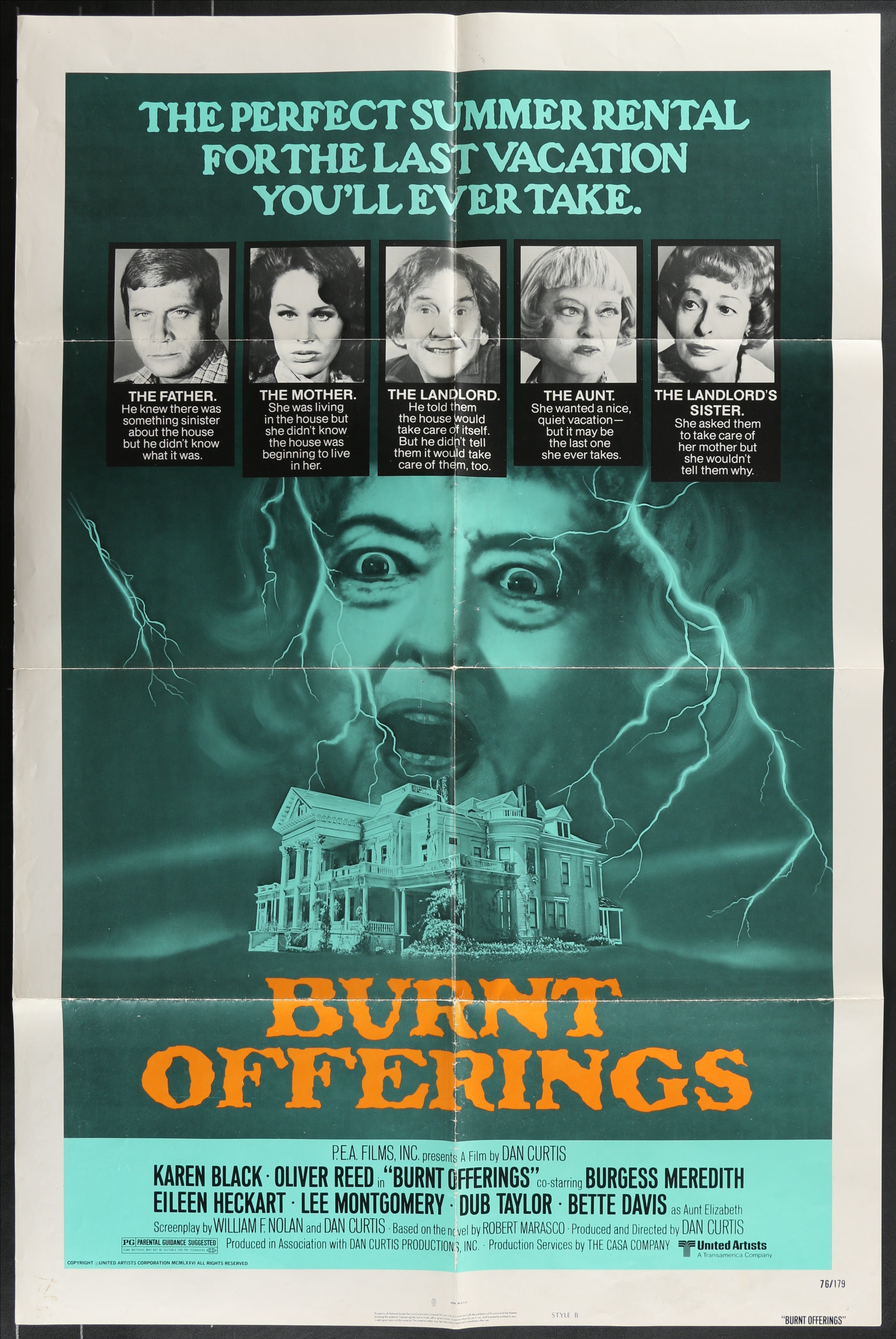 Burnt Offerings (1976) Original US One Sheet Movie Poster