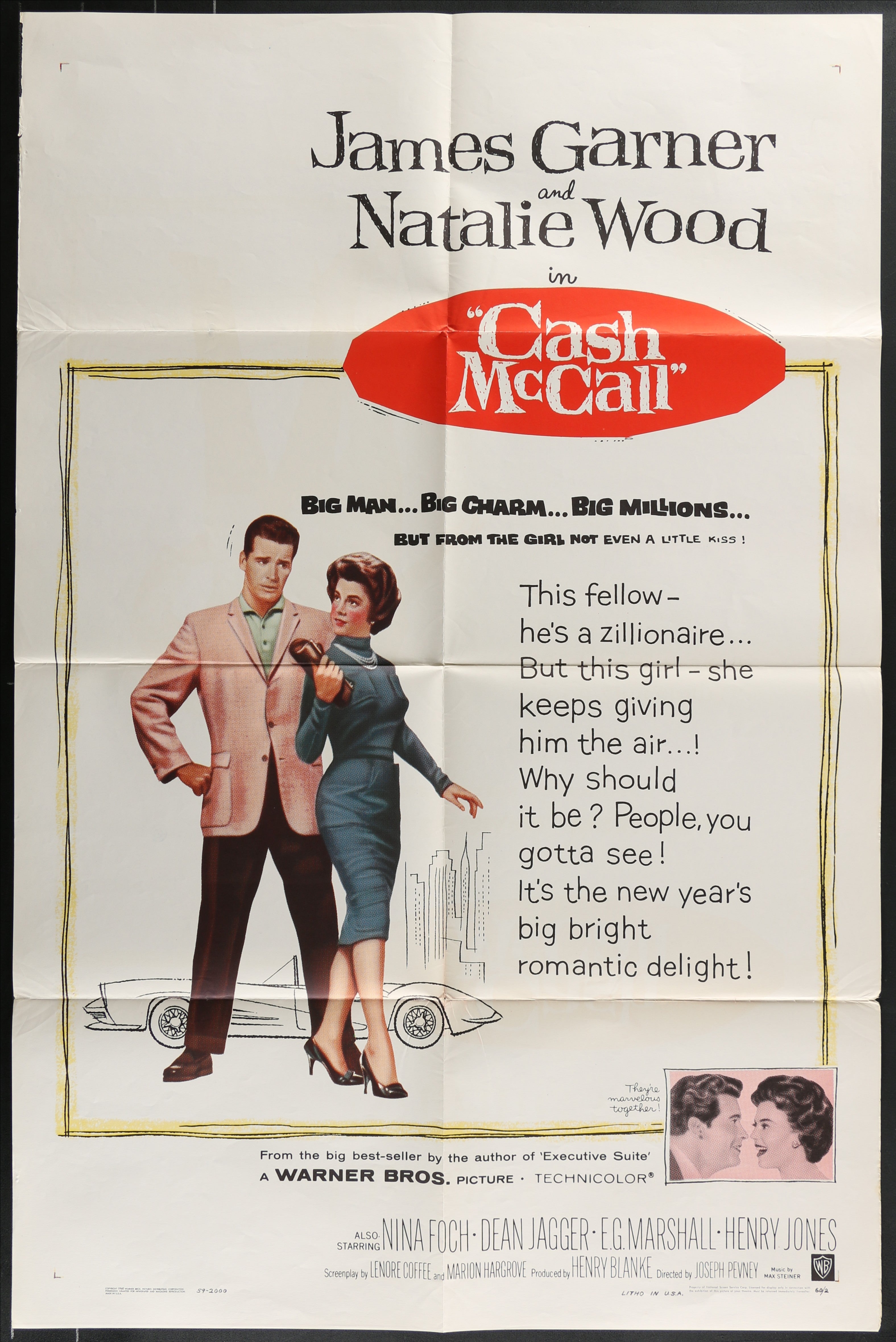 Cash McCall (1960) Original US One Sheet Movie Poster