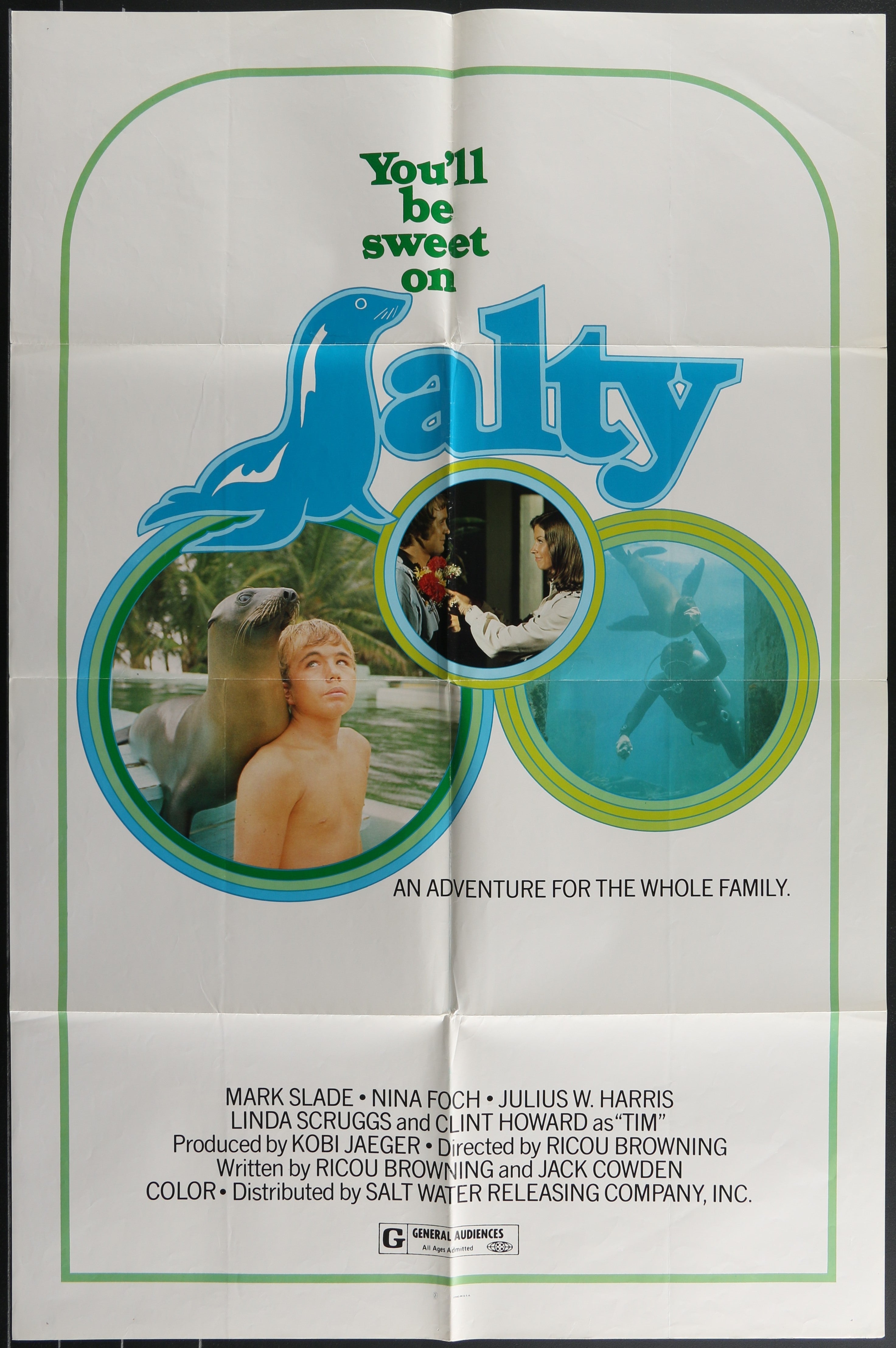 Salty (1975) Original US One Sheet Movie Poster