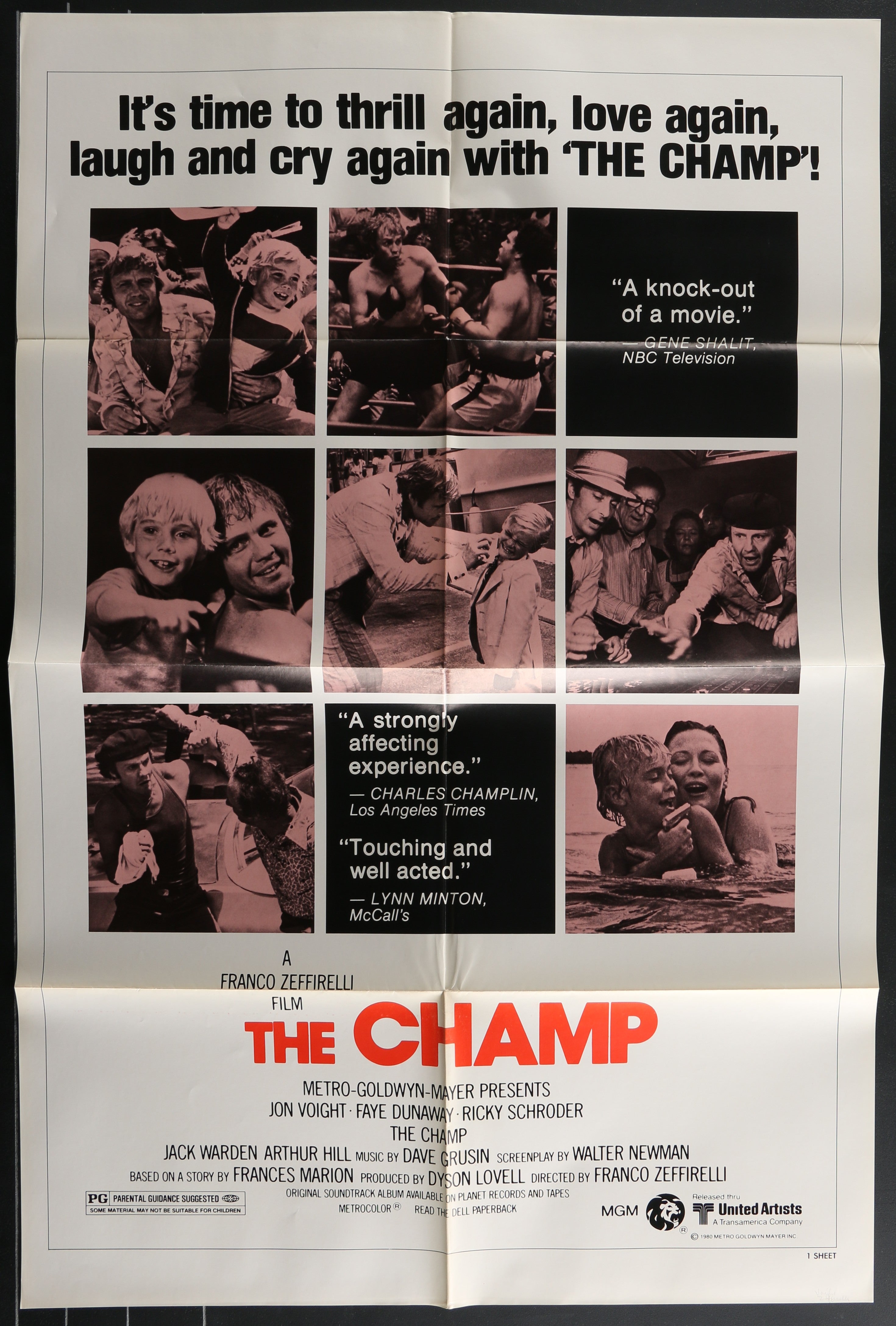 The Champ (1980 Re-Release) Original US One Sheet Movie Poster