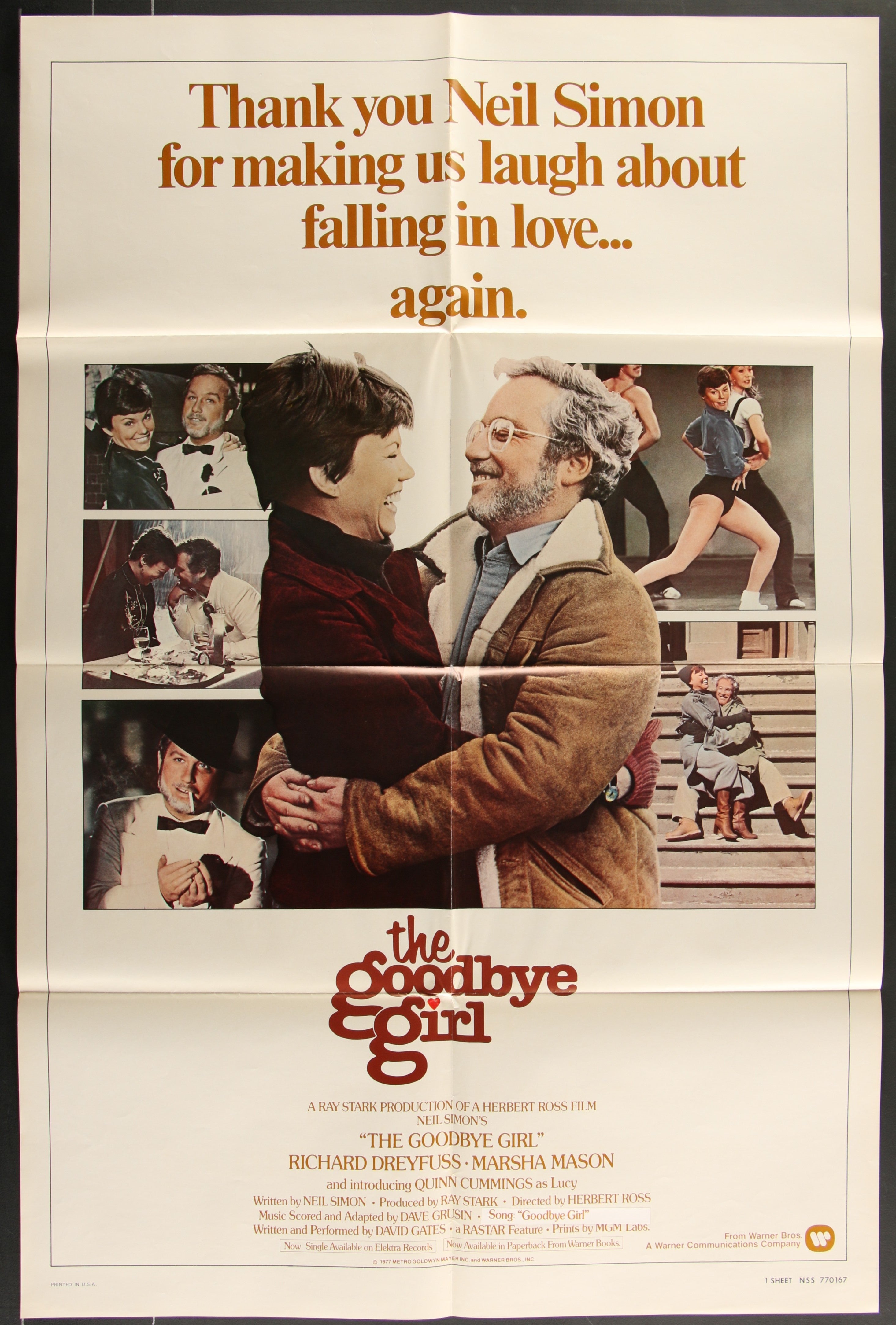 The Goodbye Girl (1977) Original US One Sheet Movie Poster
