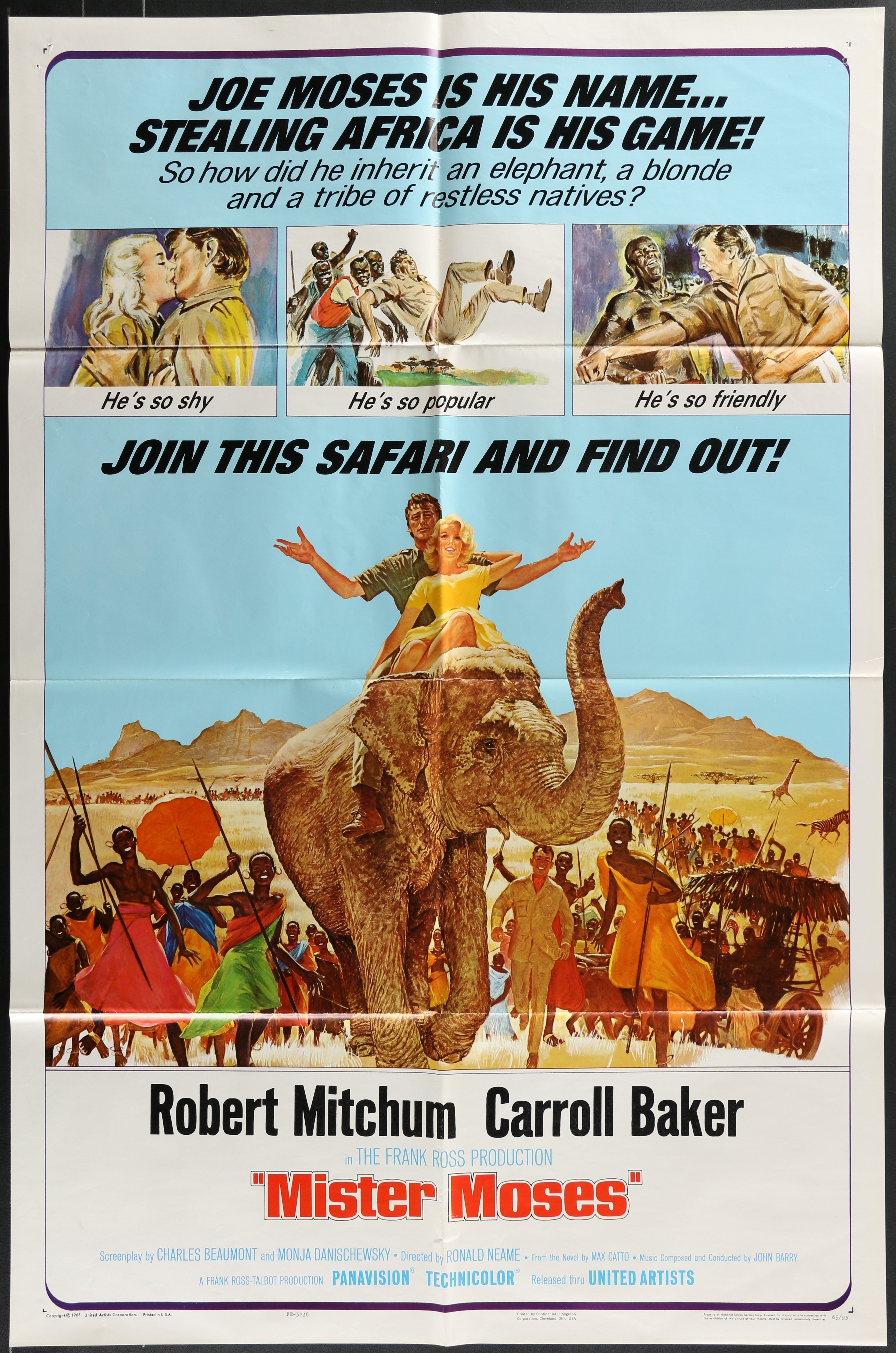 Mister Moses (1965) Original US One Sheet Movie Poster