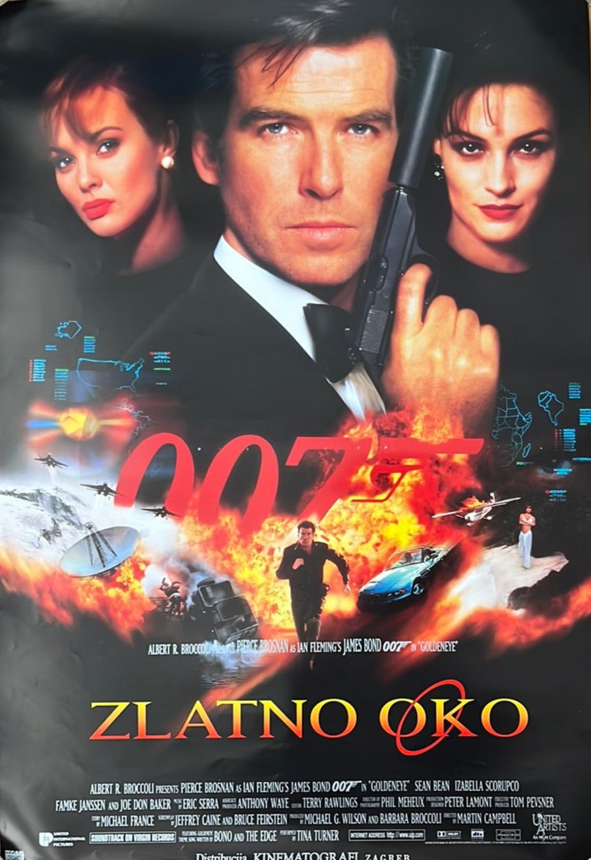 Goldeneye (1995) Original Yugoslavian Cinema Poster