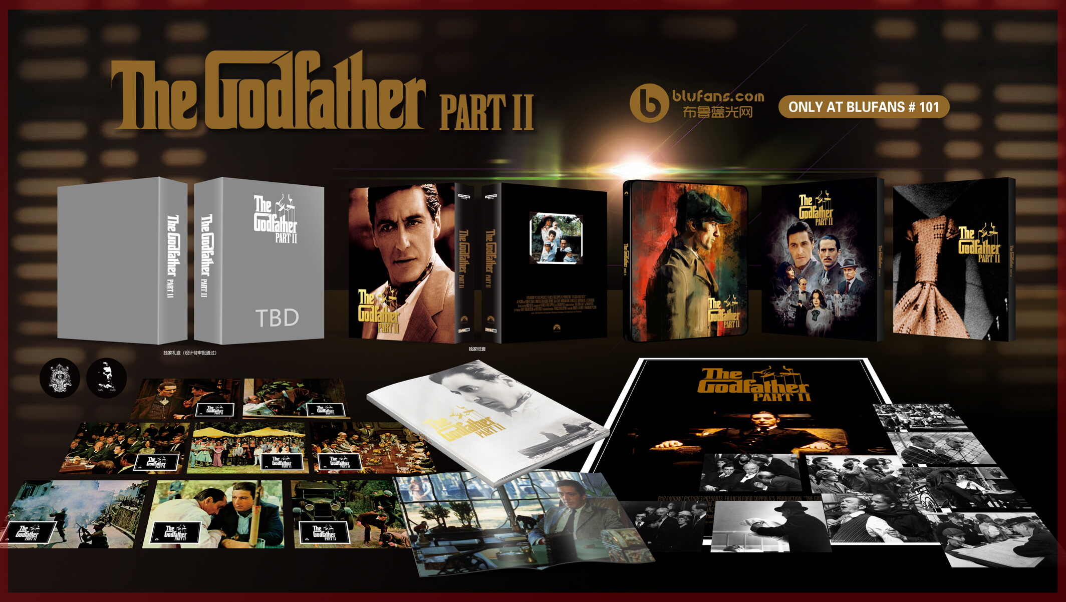 Blufans - The Godfather Trilogy (Blufans OAB #100/101/102) (WWA 4K UHD Steelbook)