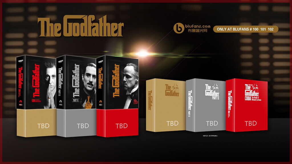 Blufans - The Godfather Trilogy (Blufans OAB #100/101/102) (WWA 4K UHD Steelbook)
