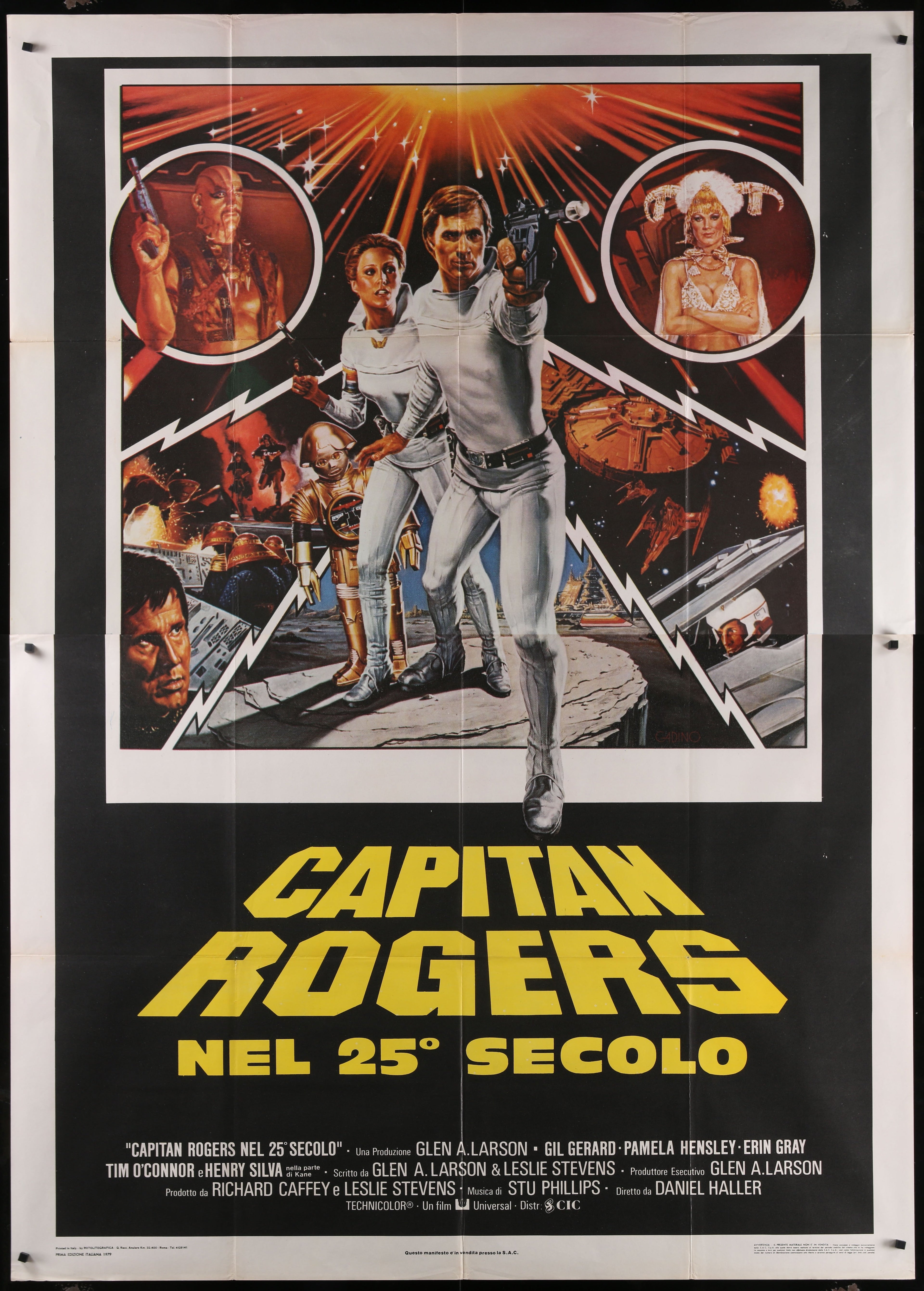 Buck Rogers In The 25th Century (1979) Original Italian Two Panel Movie Poster