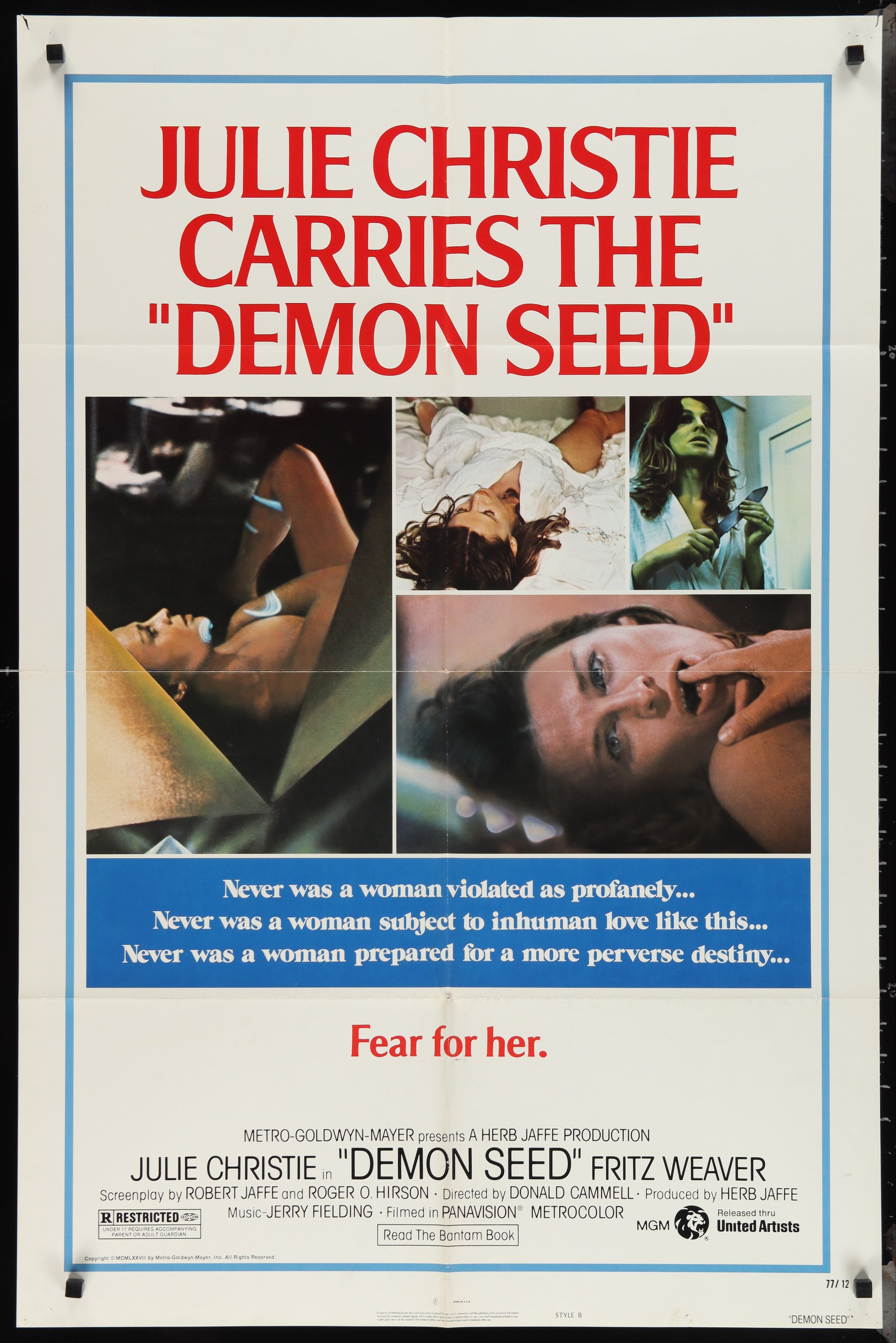 Demon Seed (1977) Original US One Sheet Movie Poster