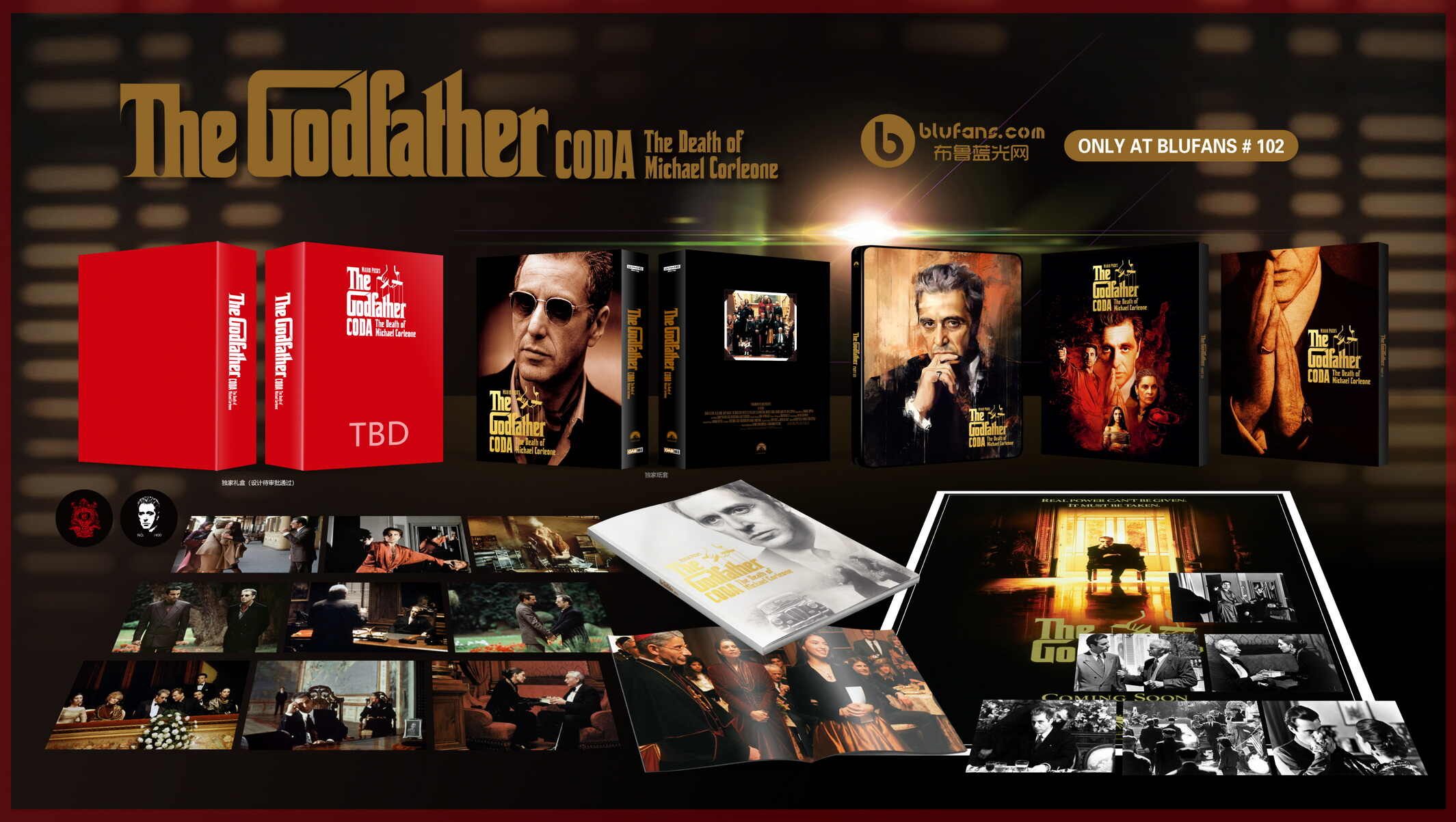Blufans - The Godfather Trilogy (Blufans OAB #100/101/102) (WWA 4K UHD Steelbook)