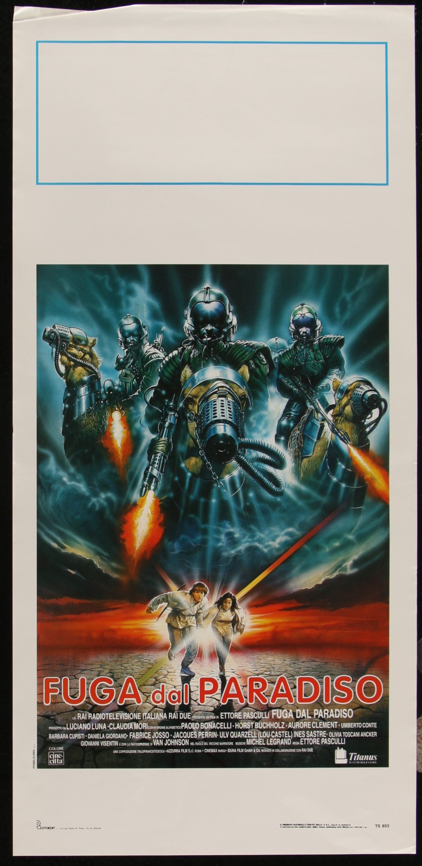 Flight From Paradise (1990) Original Italian Locandina Movie Poster