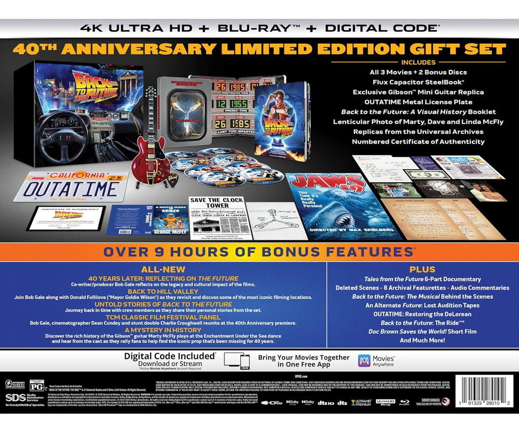 Back to the Future - 40th Anniversary 4K Trilogy Steelbook Giftset