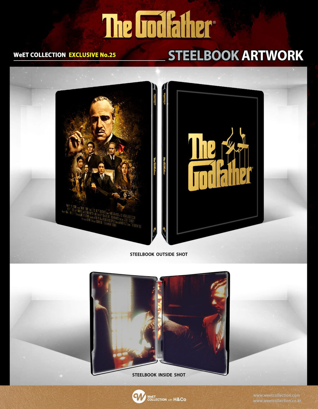 Weetcollection The Godfather Trilogy One Click Steelbook 4K UHD