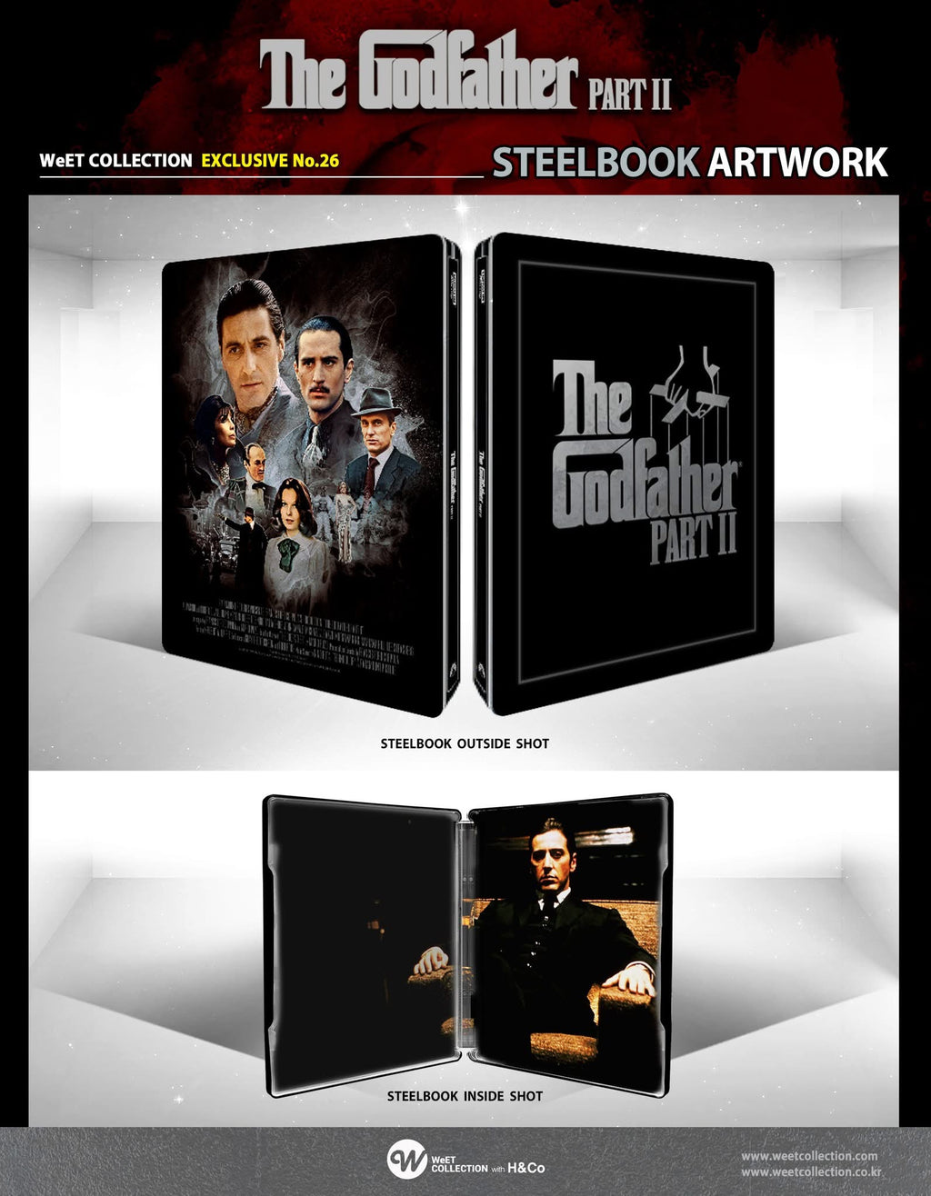 Weetcollection The Godfather Part 2 Lenticular Slipcover Steelbook