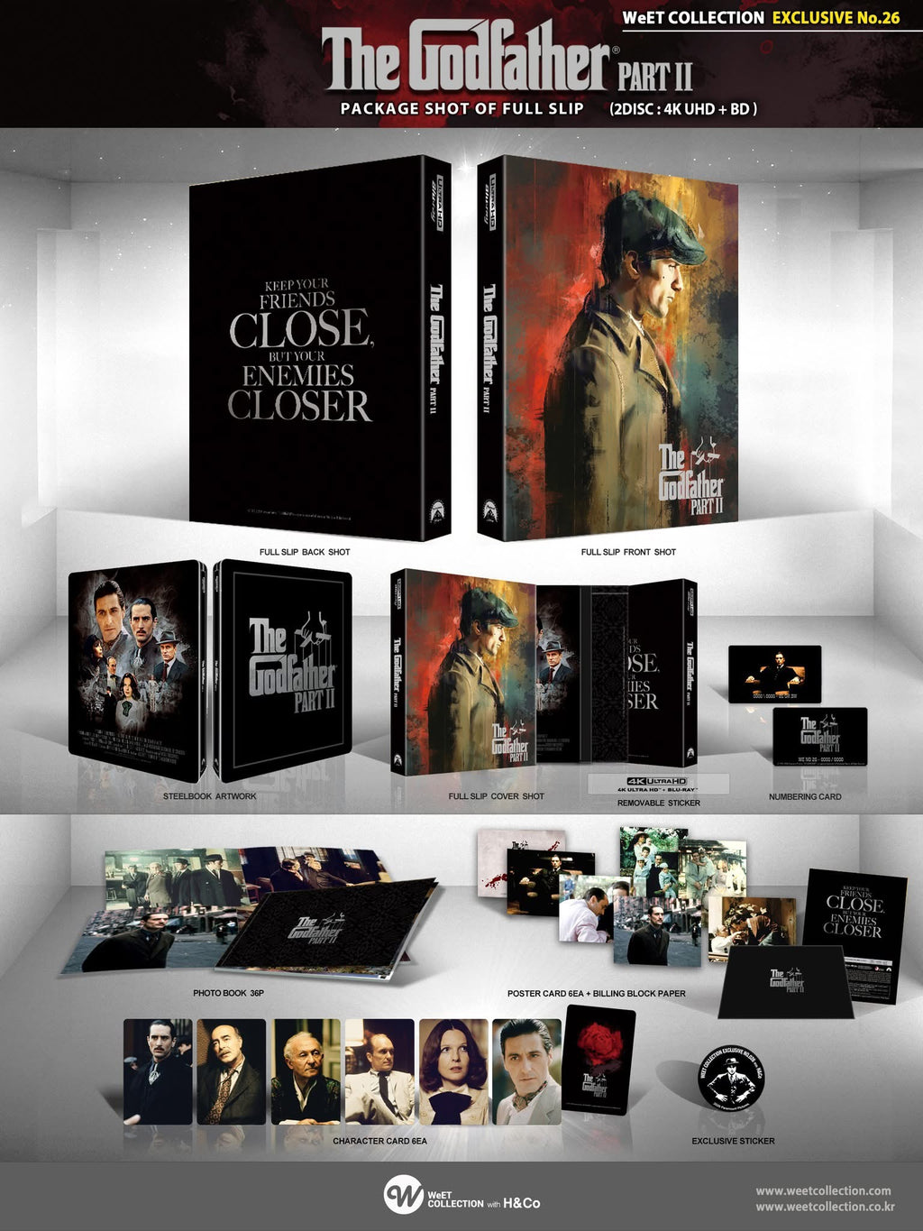 Weetcollection The Godfather Trilogy One Click Steelbook 4K UHD