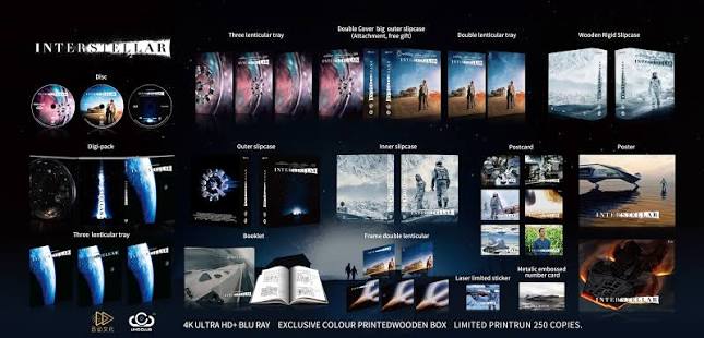 UHD Club Interstellar Wooden Boxset 4K Ultra HD