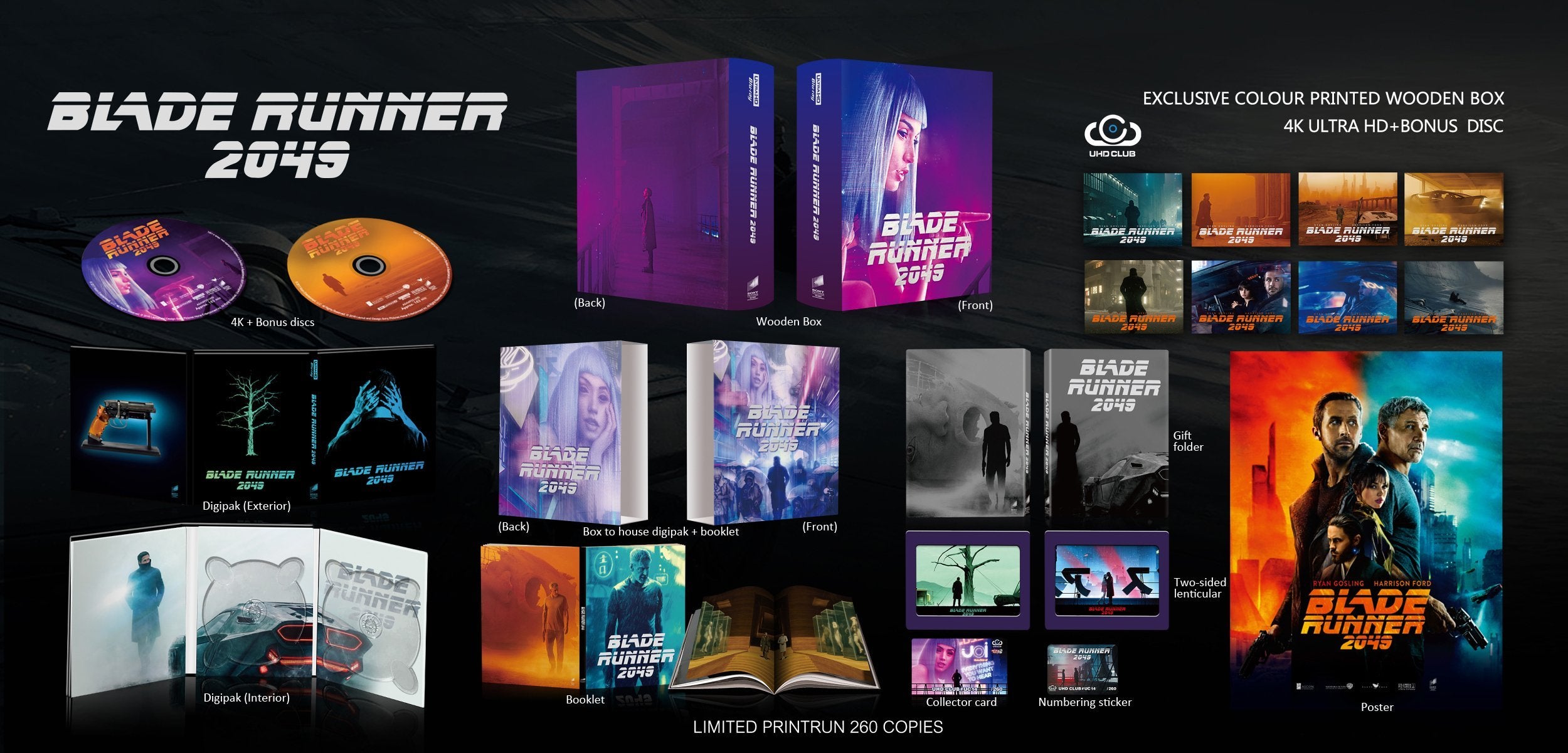 UHD Club Blade Runner + Blade Runner 2049 Wooden Set - 4K UHD