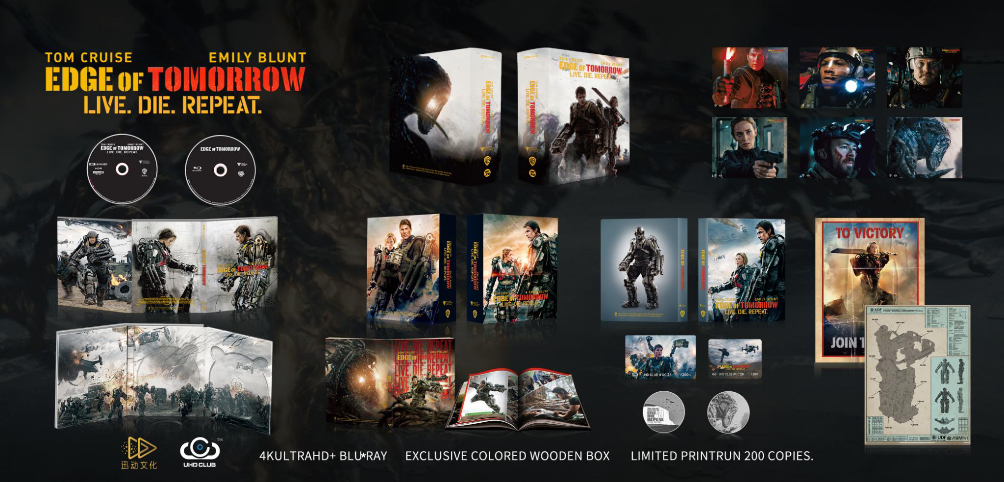 UHD Club Edge Of Tomorrow Wooden Boxset 4K