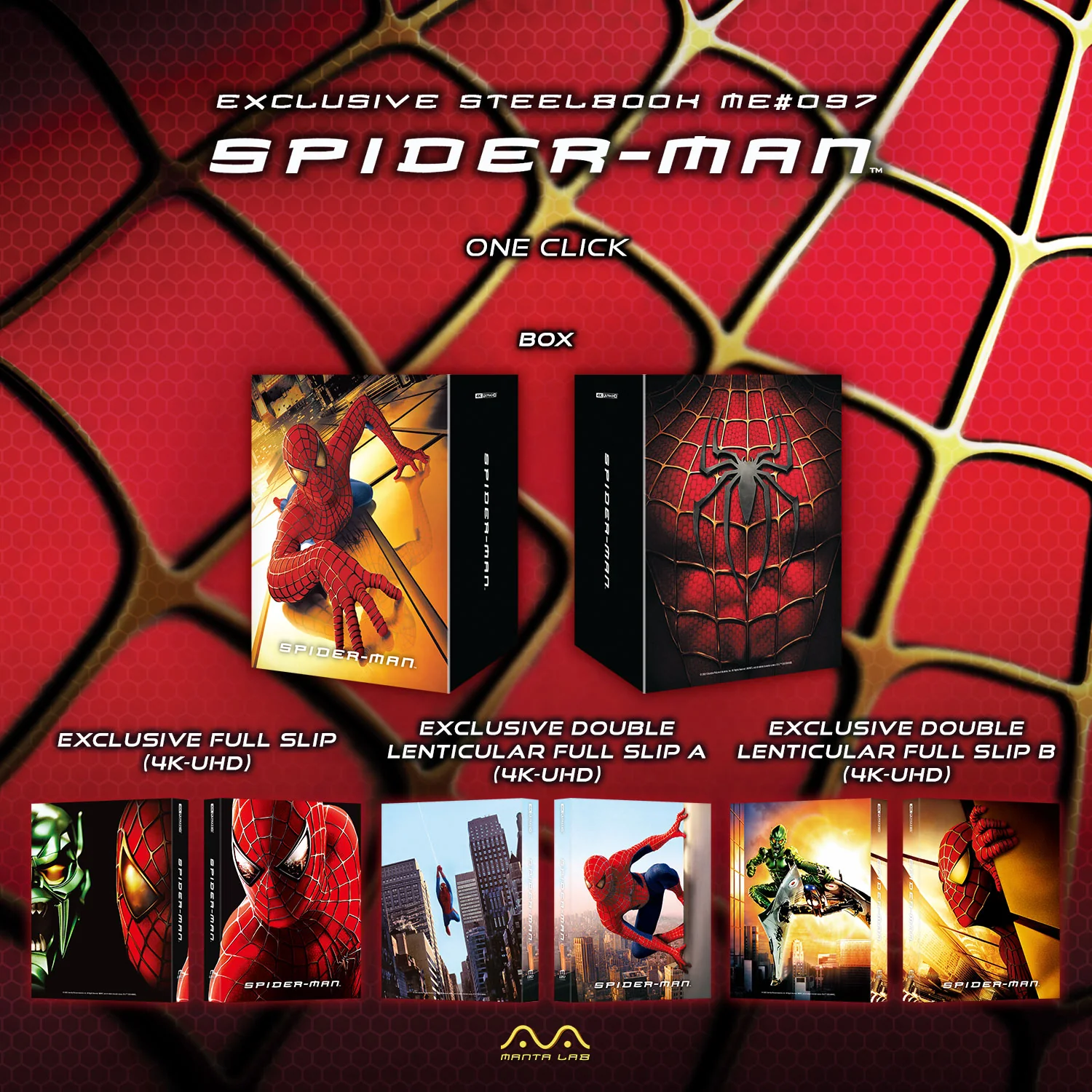 Manta Lab Spider-Man One Click Boxset Preorder