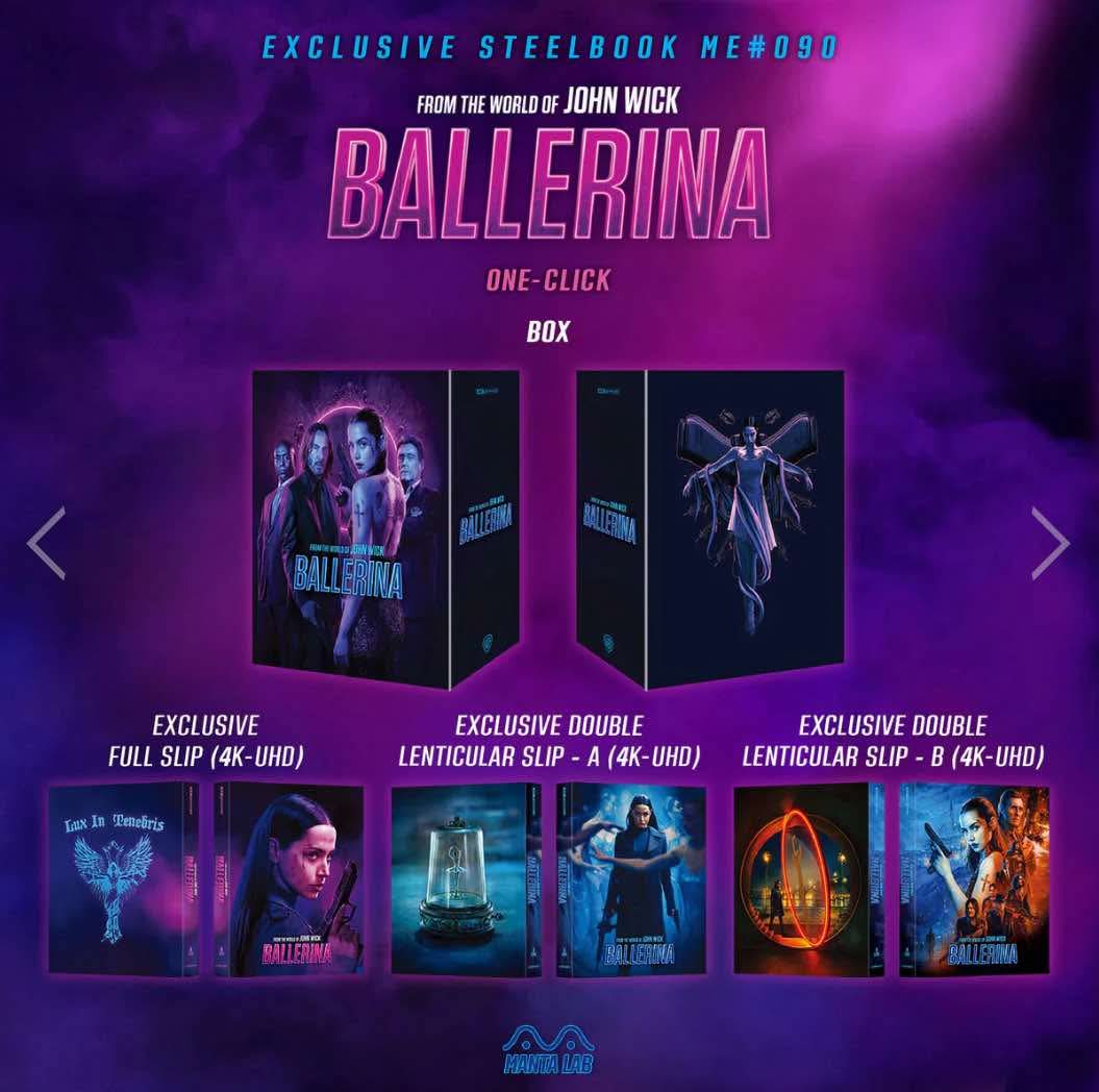 ME#90] From the World of John Wick: Ballerina Steelbook (One Click)