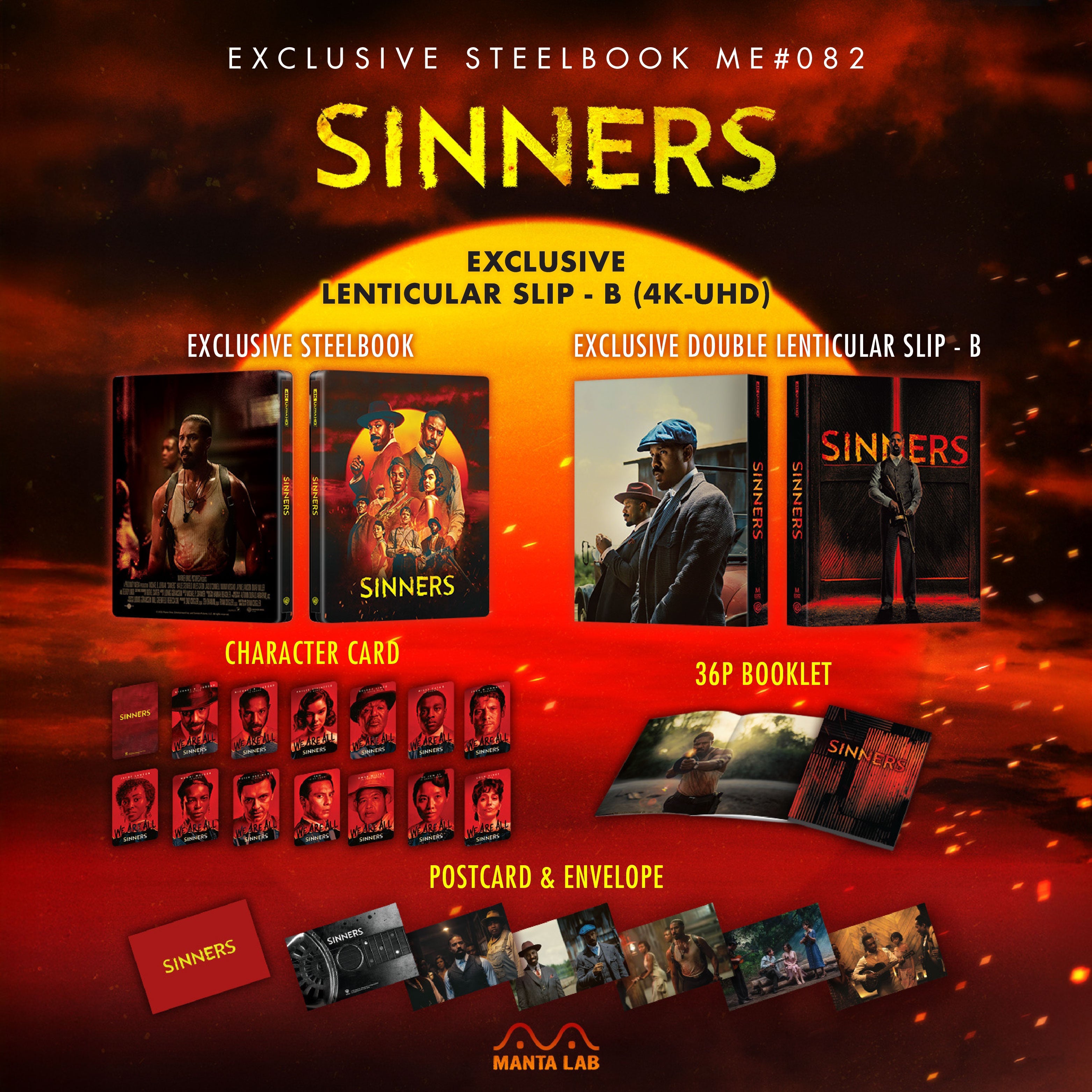 Manta Lab ME#82] Sinners Steelbook (Double Lenticular Full Slip-B)
