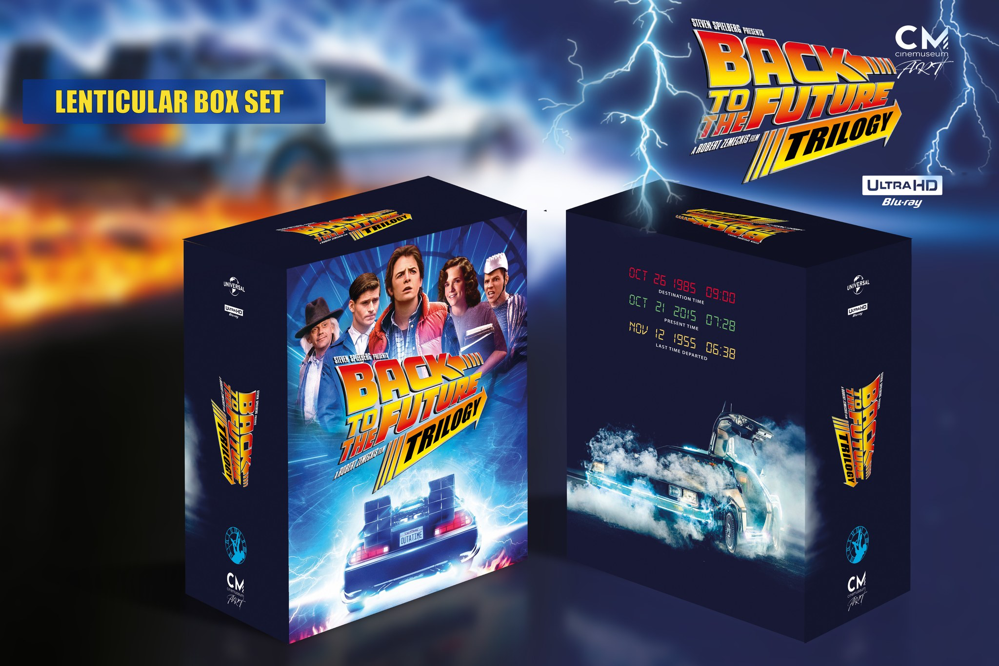 CINEMUSEUM Back To The Future Trilogy Lenticular Boxset