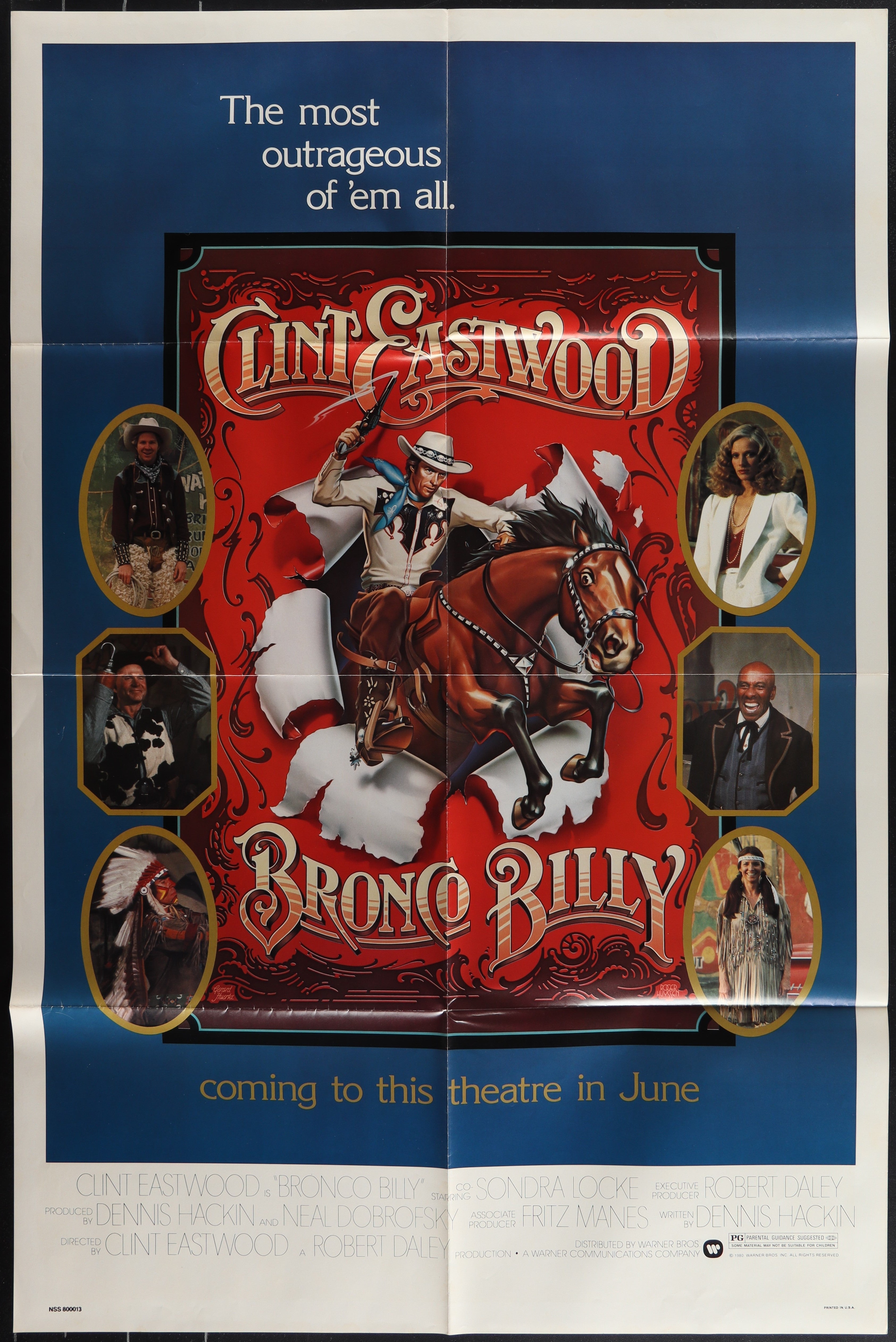 Bronco Billy (1980) Original US One Sheet Movie Poster
