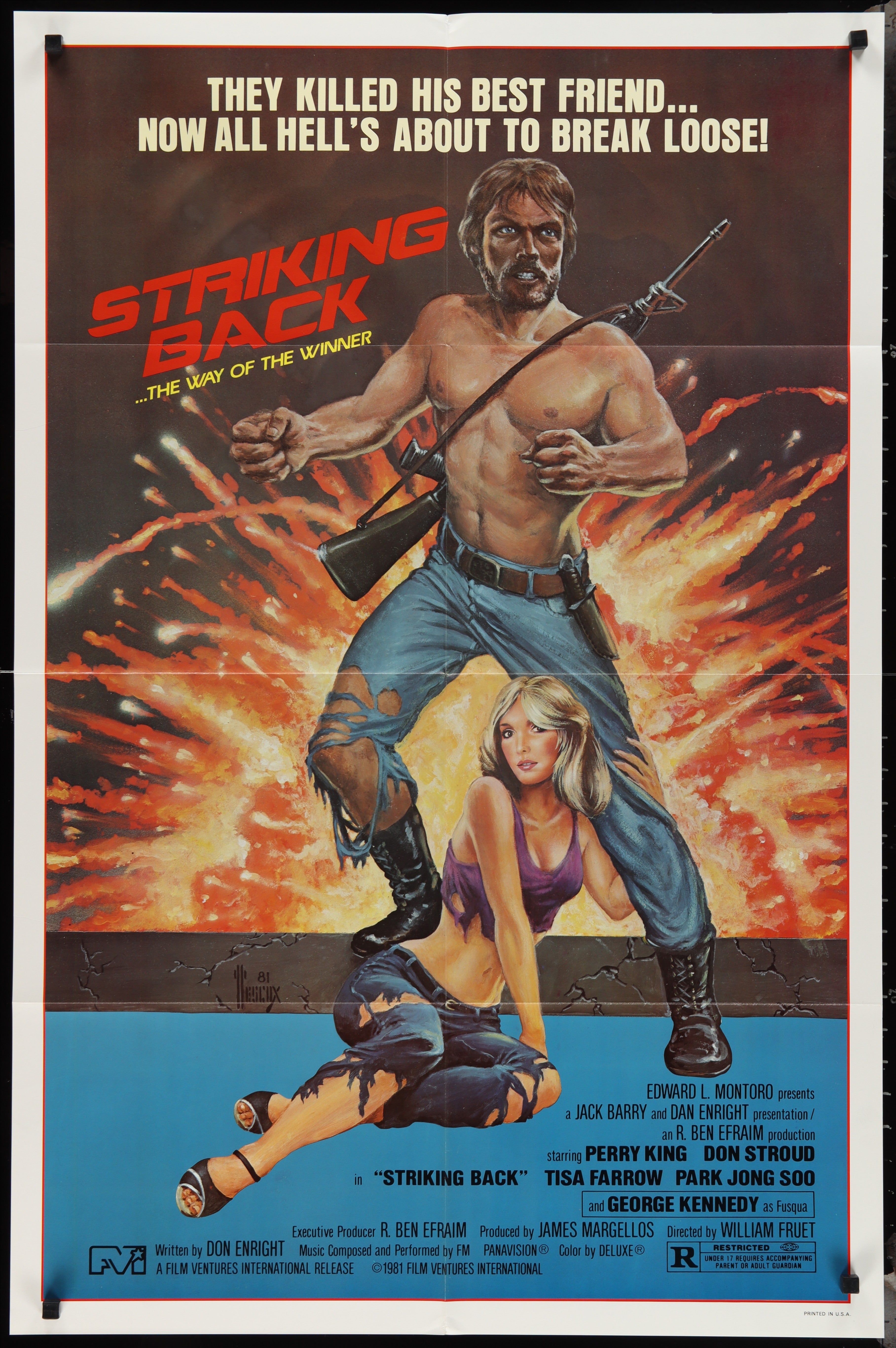 Striking Back (1981) Original US One Sheet Movie Poster