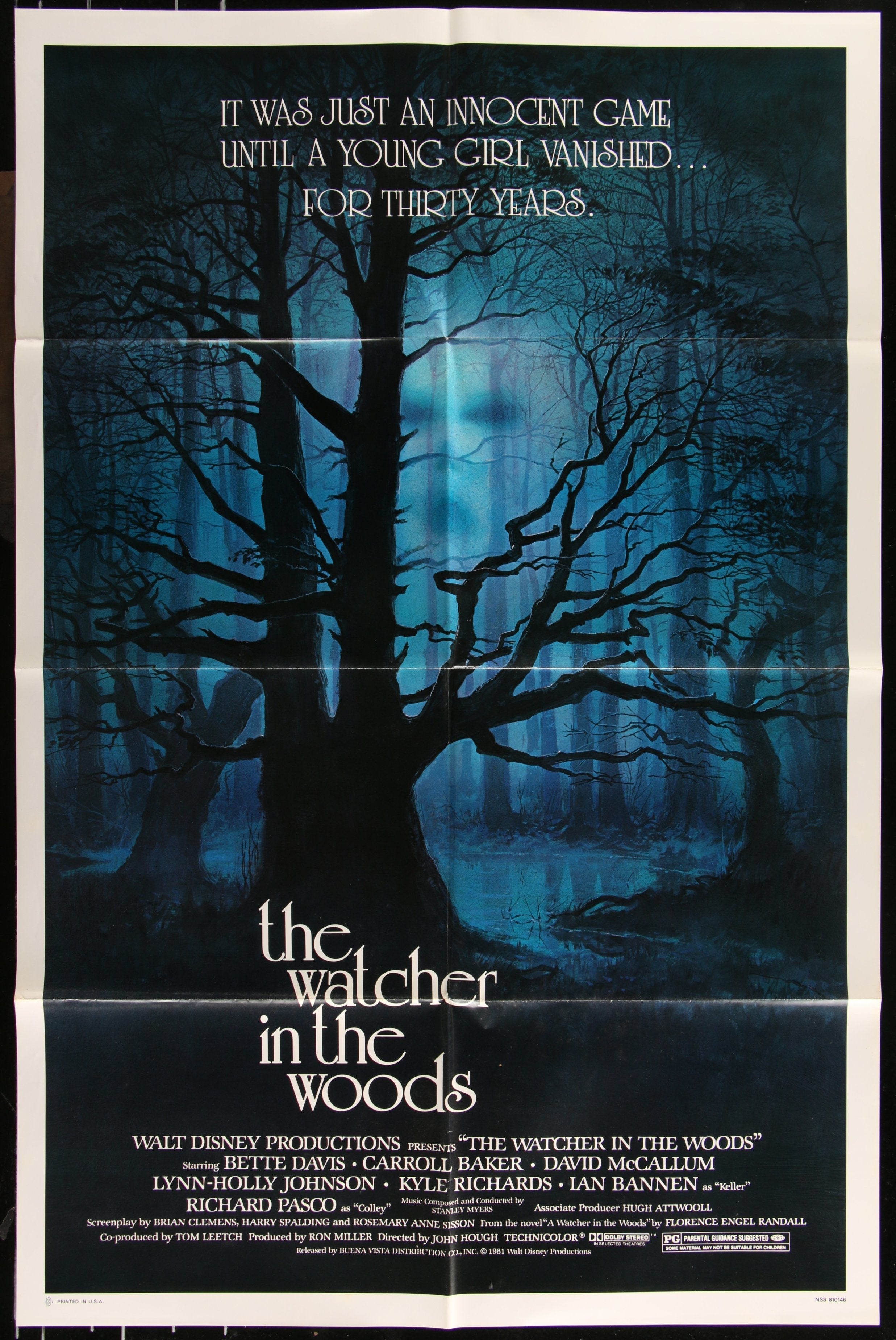 The Watcher In The Woods (1981 Re-Release) Original US One Sheet Movie Poster