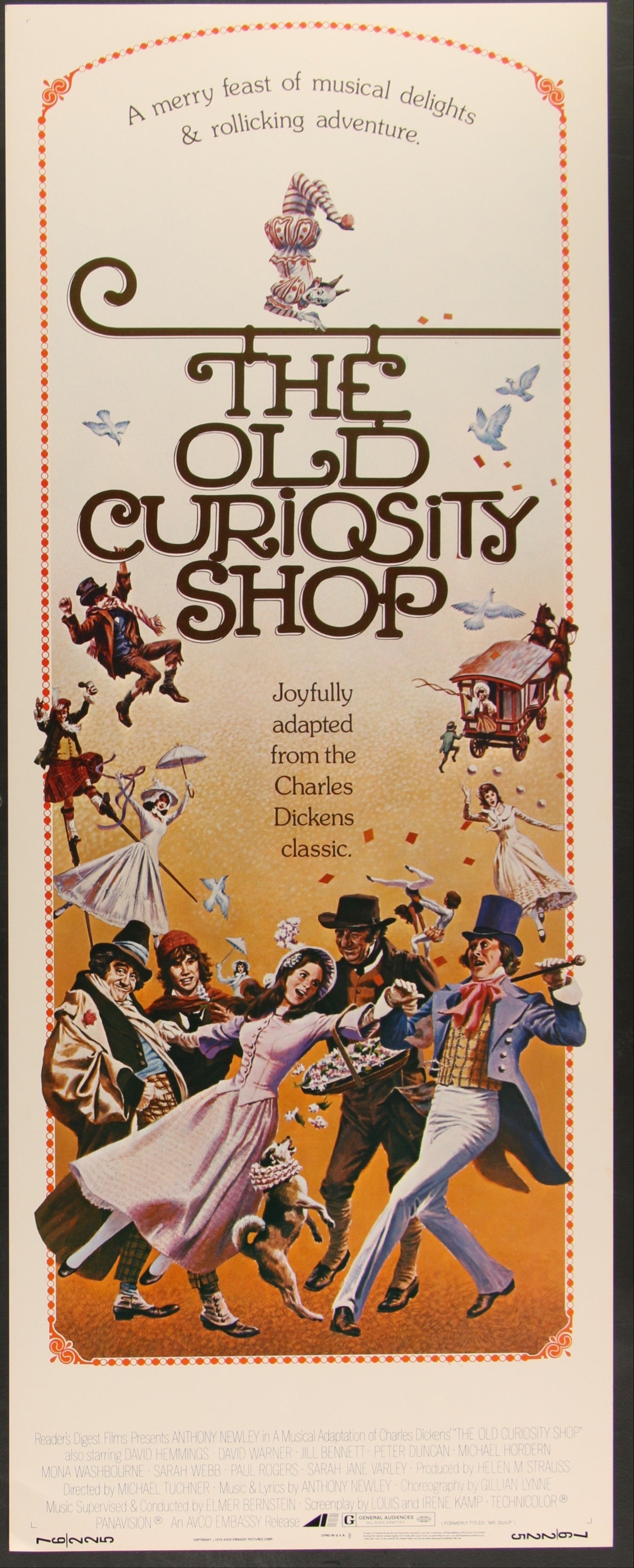 The Old Curiosity Shop (1976 RR) Original US Insert Movie Poster
