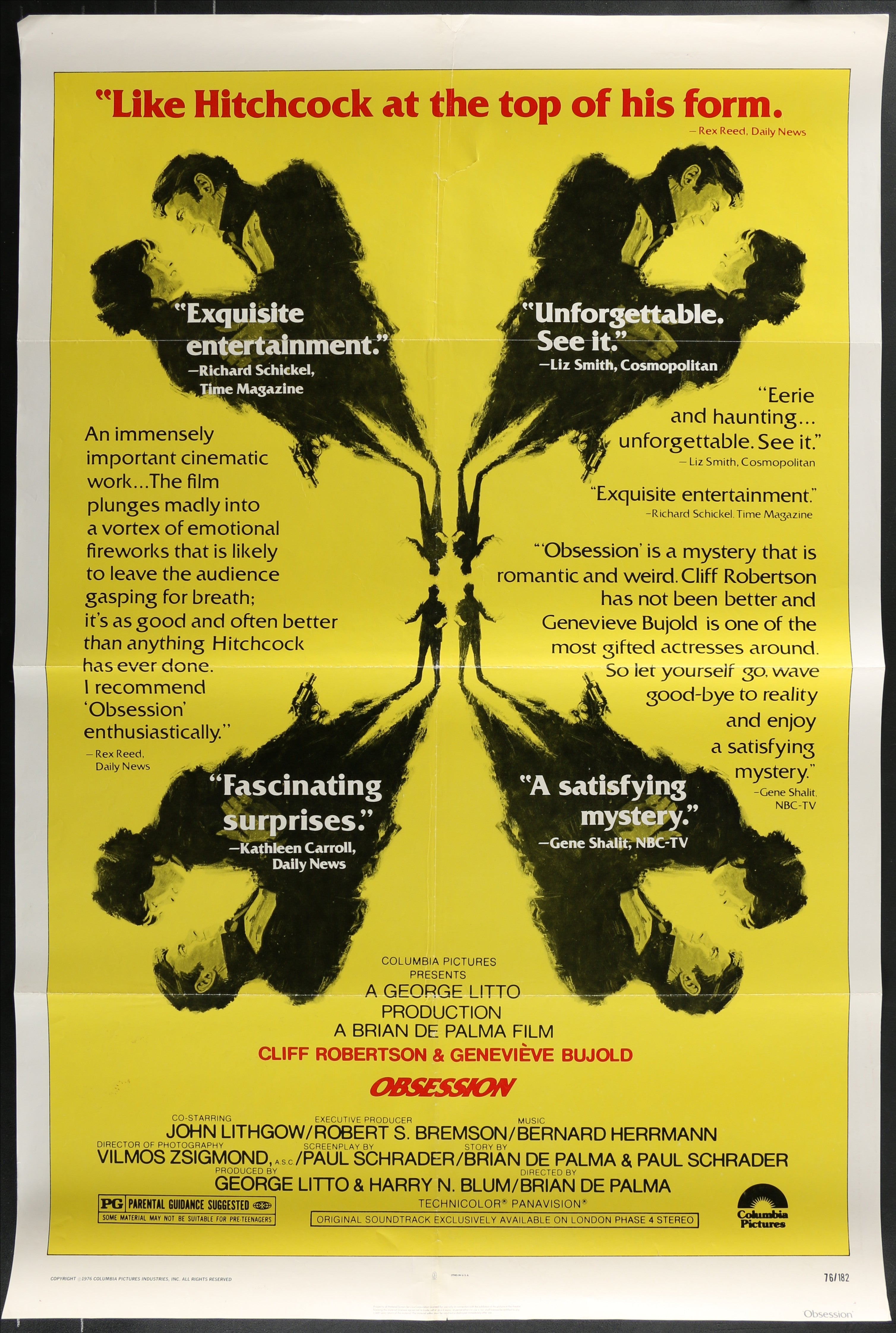 Obsession (1976) Original US One Sheet Movie Poster