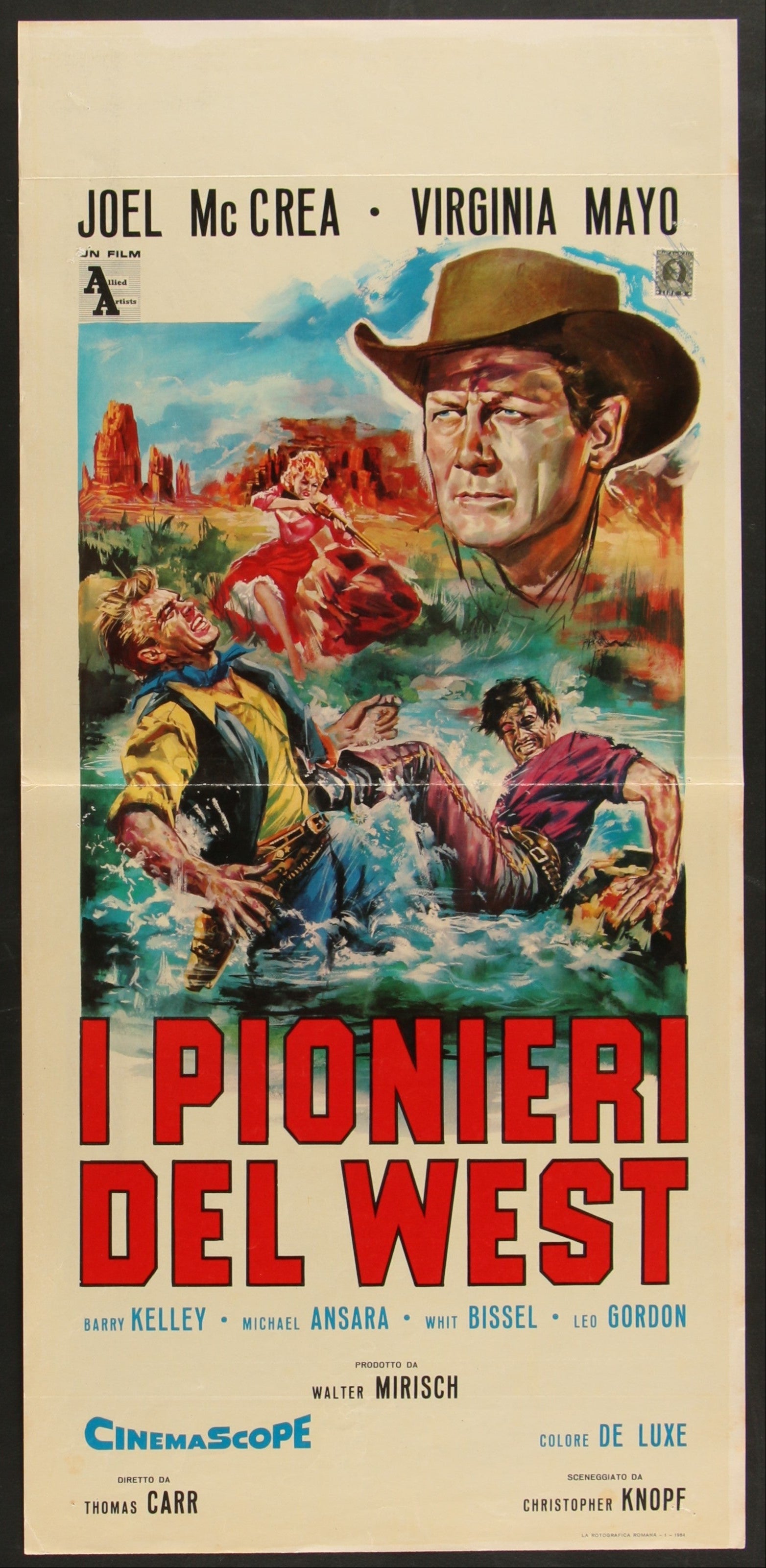 The Tall Stranger (1964 RR) Original Italian Locandina Movie Poster