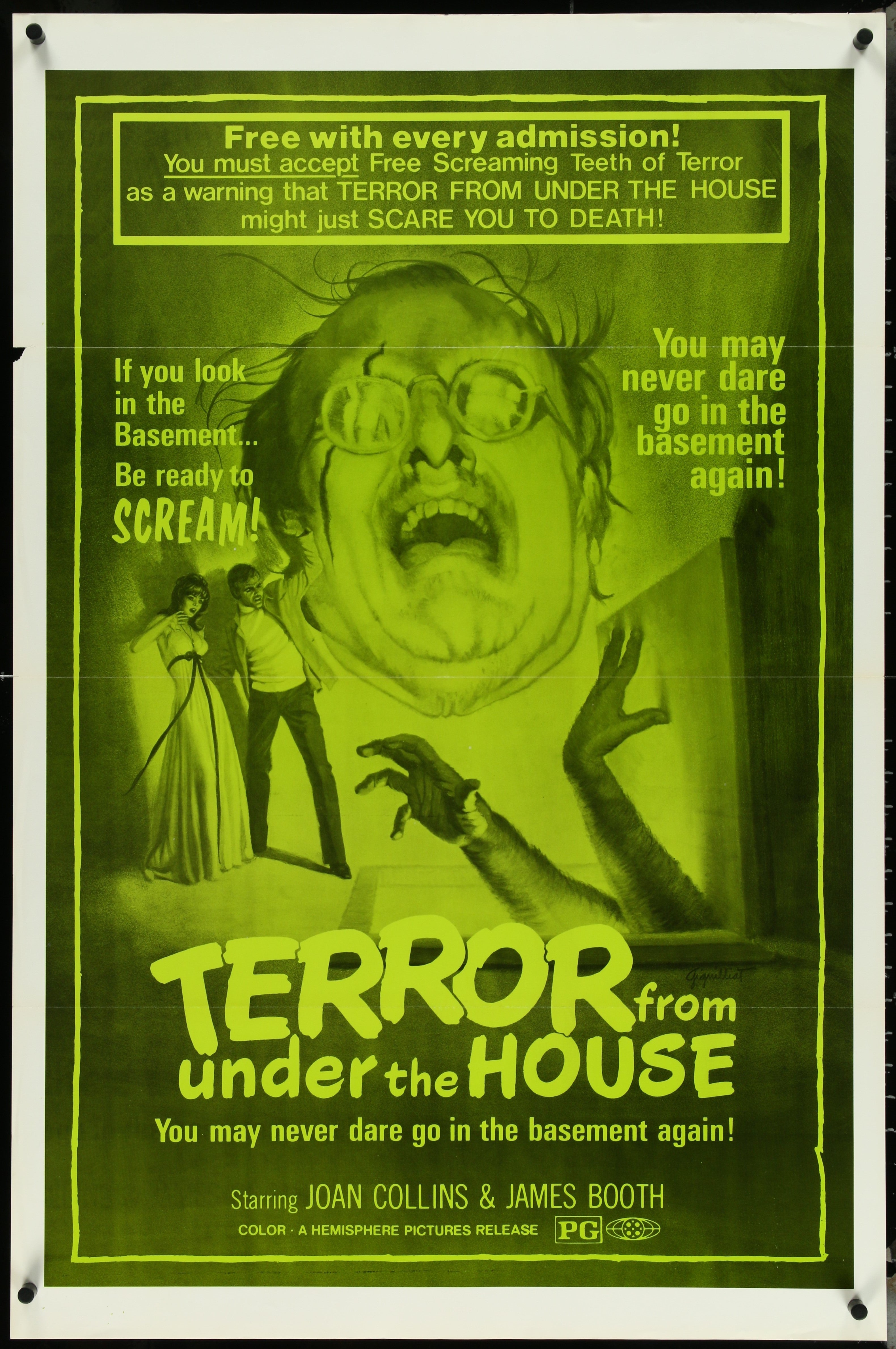 Terror From Under The House (1976) Original US One Sheet Movie Poster