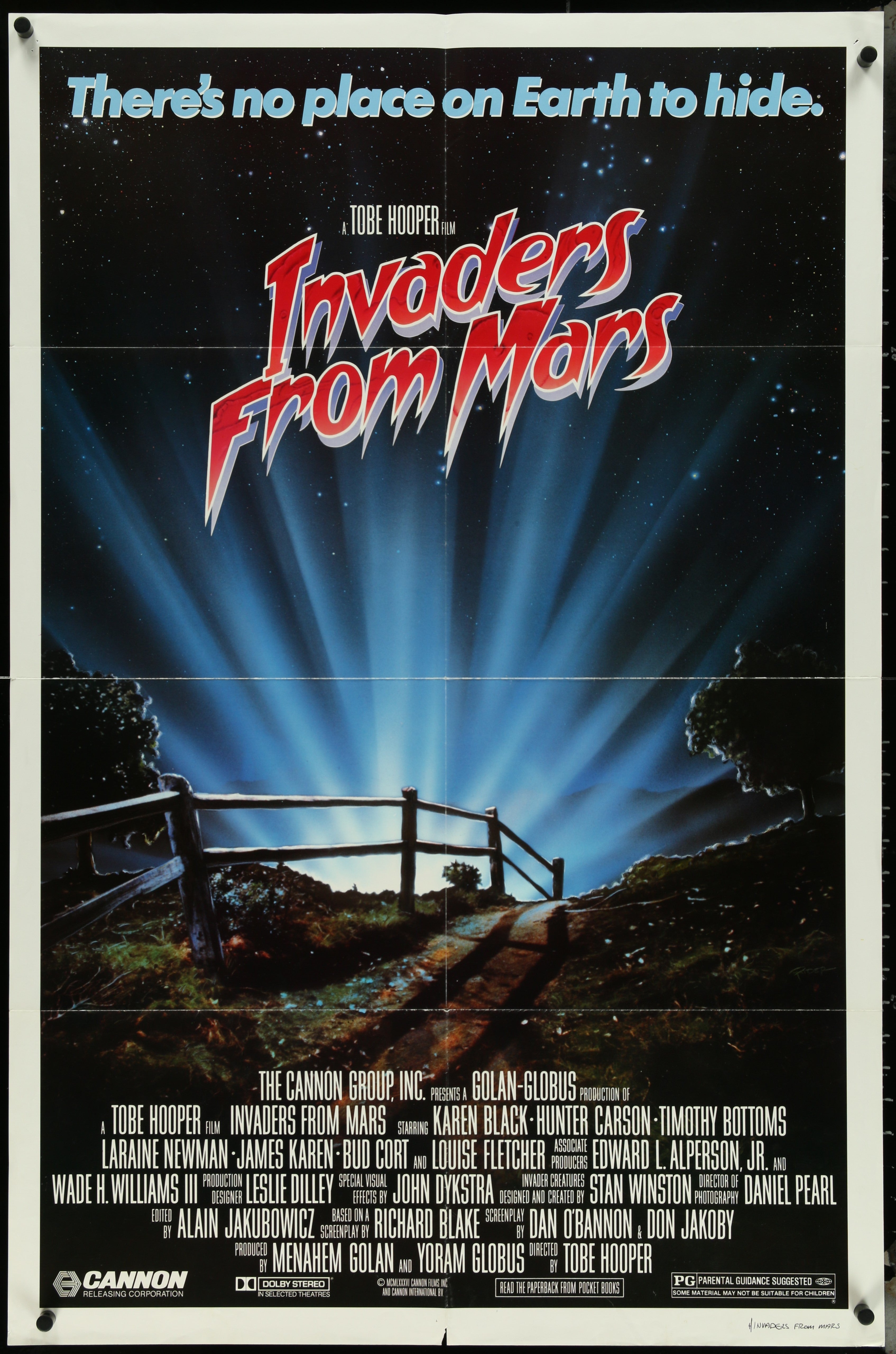 Invaders From Mars (1986) Original US One Sheet Movie Poster