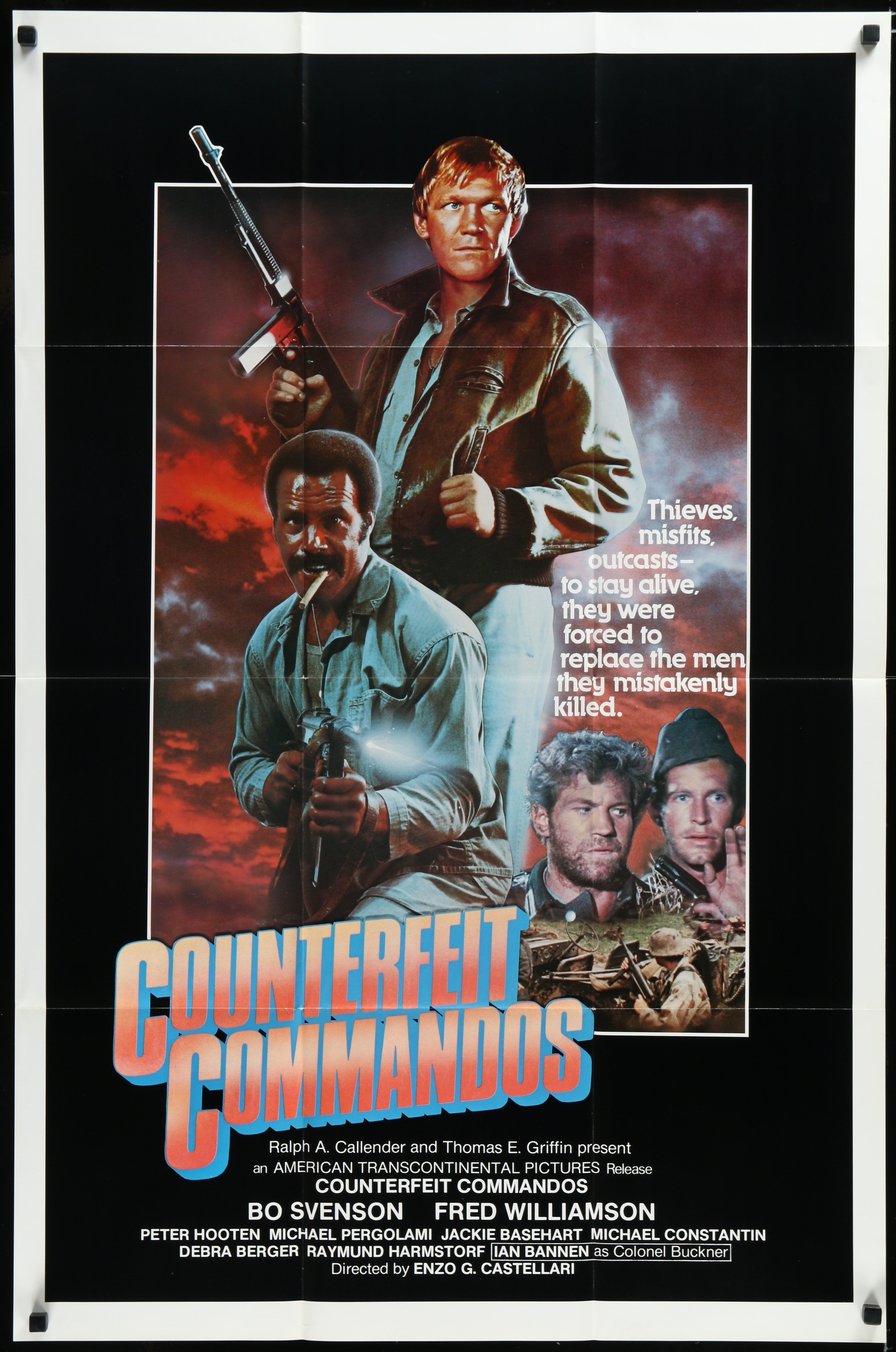 Counterfeit Commandos (1980s Re-Release) Original US One Sheet Movie Poster