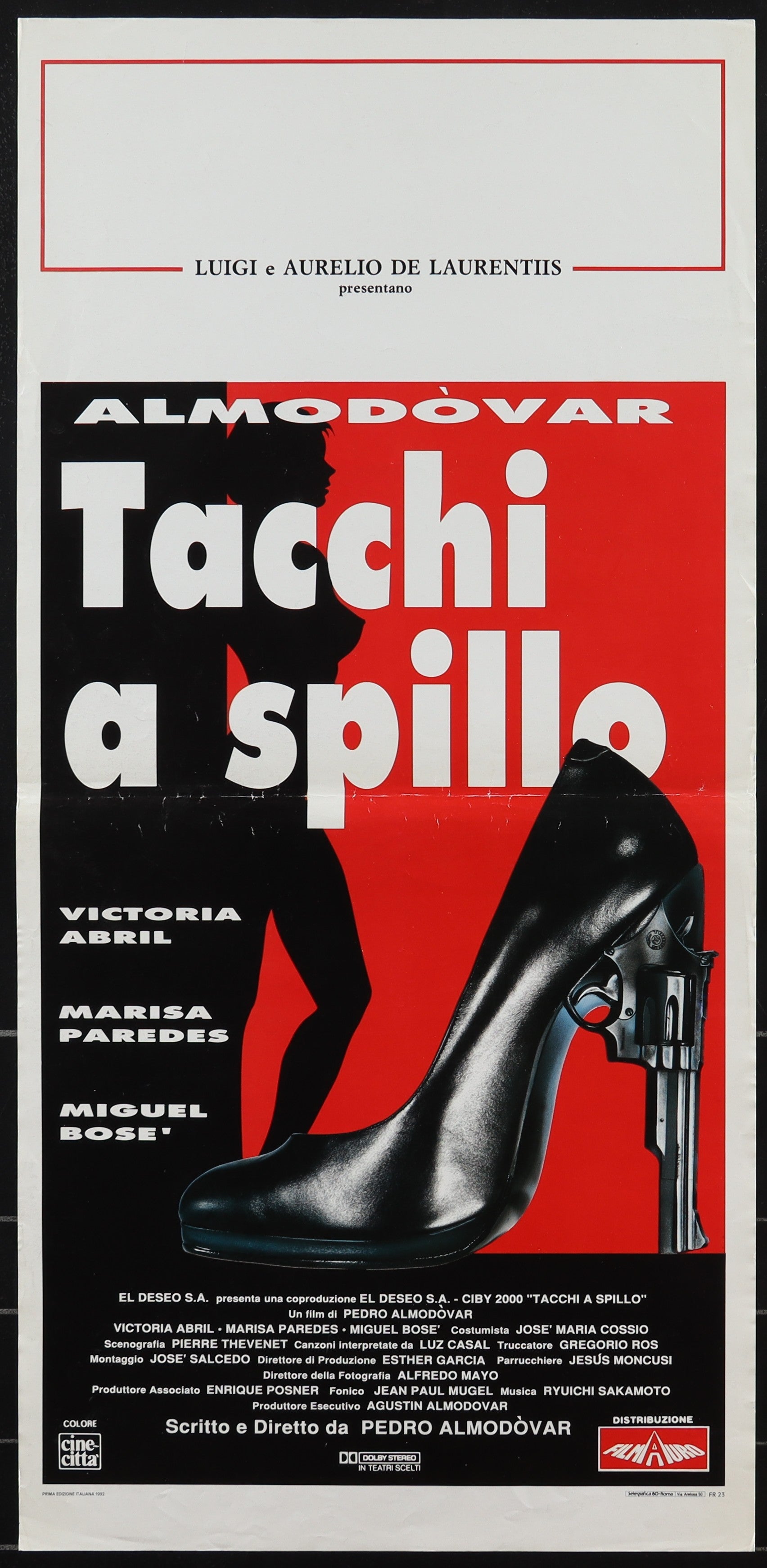 High Heels (1991) Original Italian Locandina Movie Poster