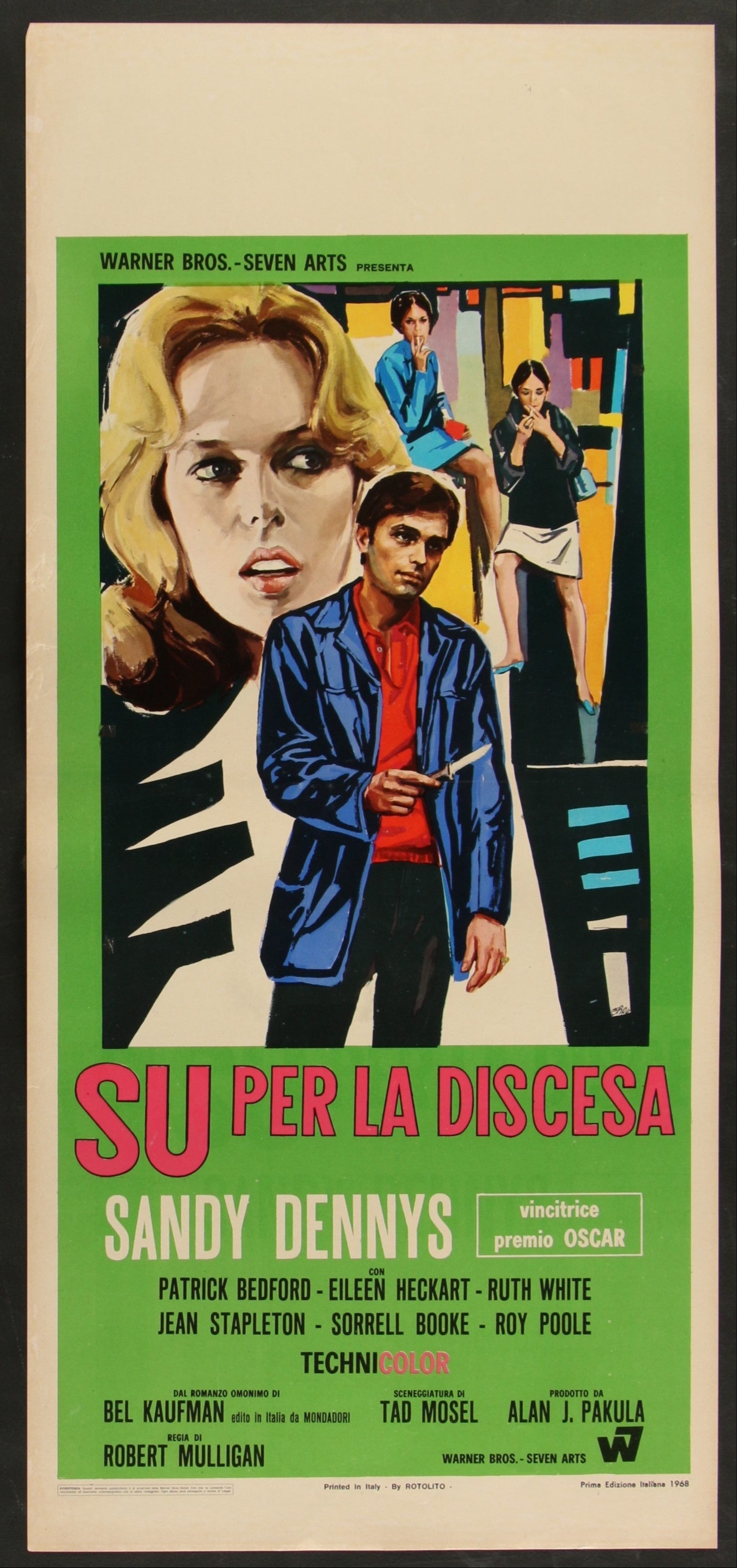 Up The Down Staircase (1967) Original Italian Locandina Movie Poster