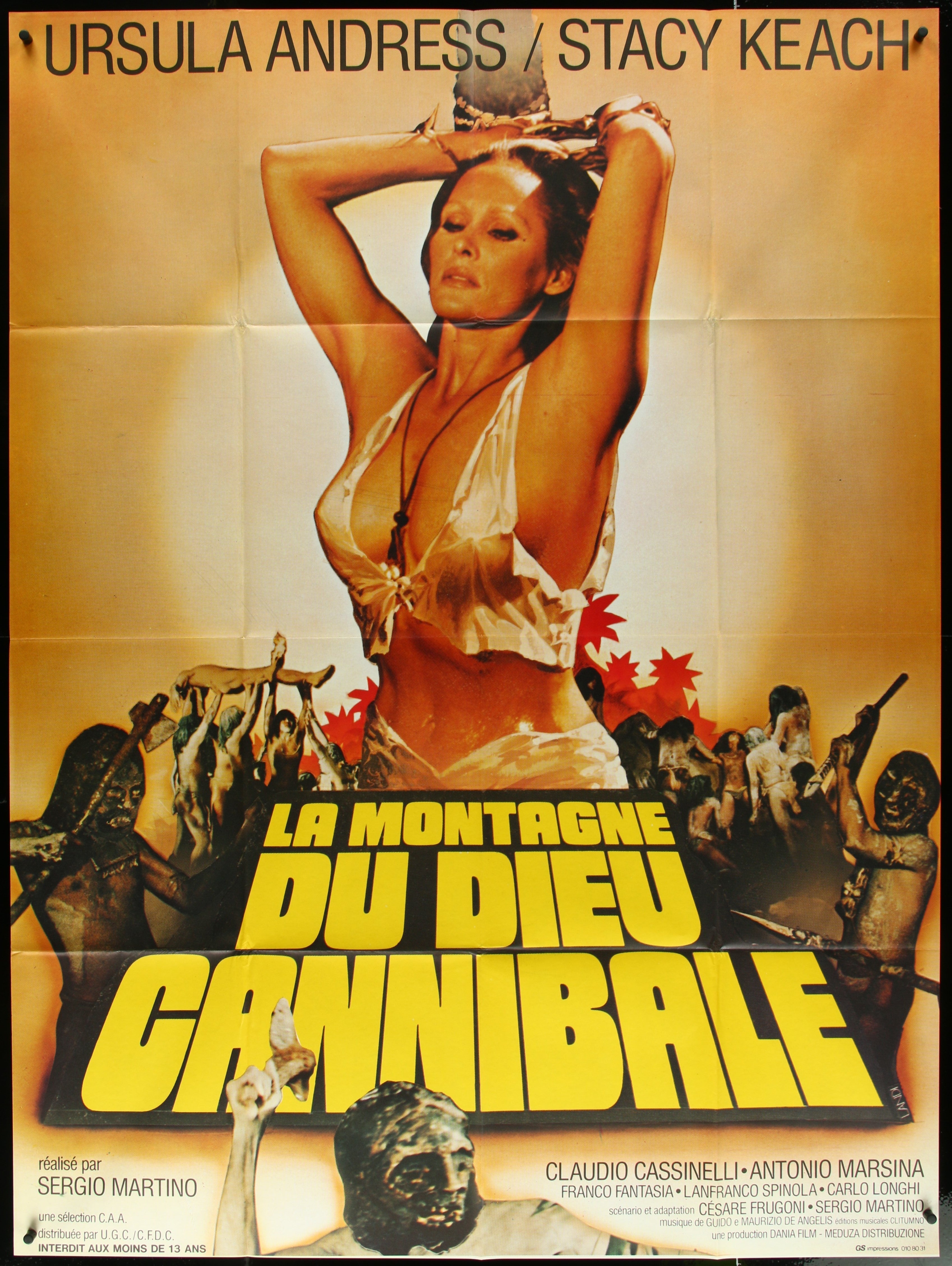 Slave Of The Cannibal God (1978) Original French One Panel Movie Poster